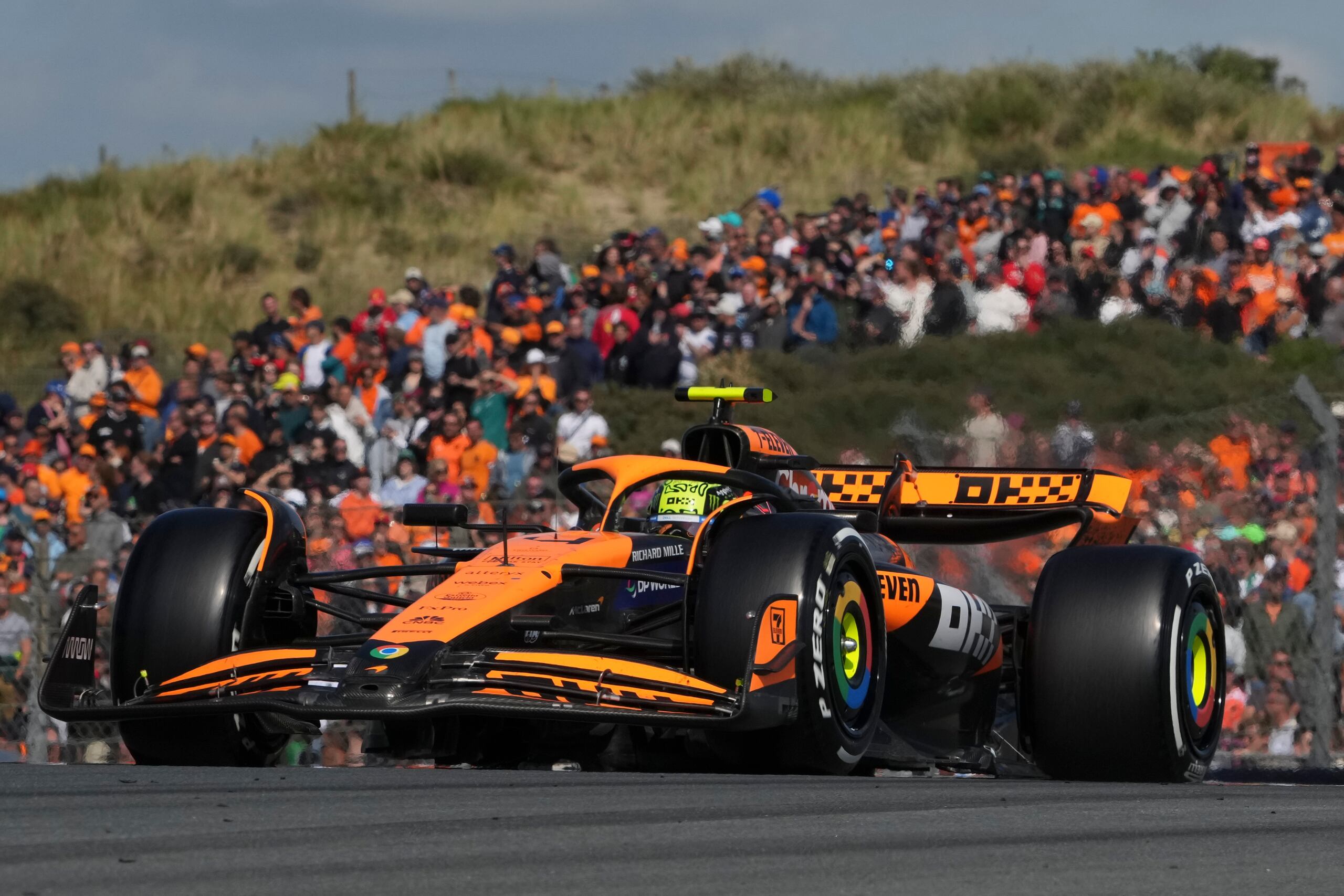 Lando Norris (McLaren) durante el Gran Premio de Holanda, el domingo 25 de agosto de 2024, en Zandvoort.