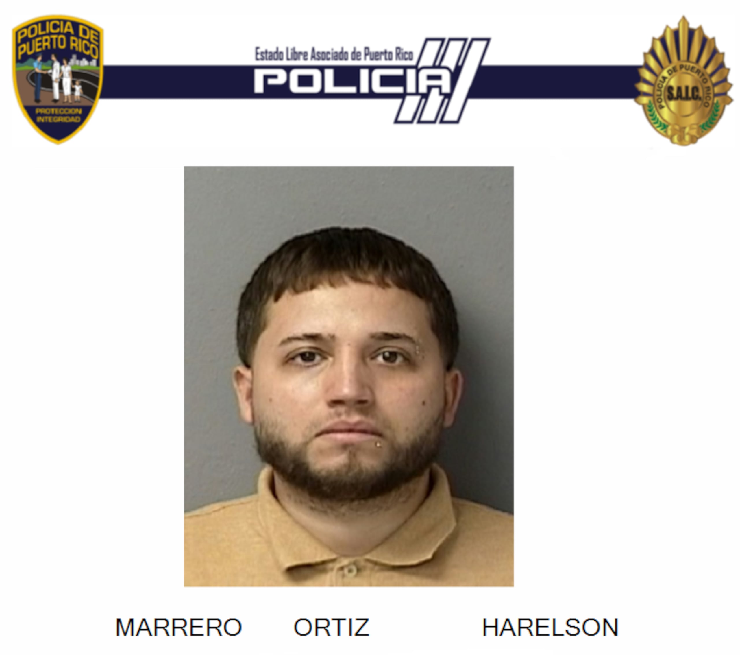 Harelson Marrero Ortiz enfrenta cargos por asesinato en primer grado.