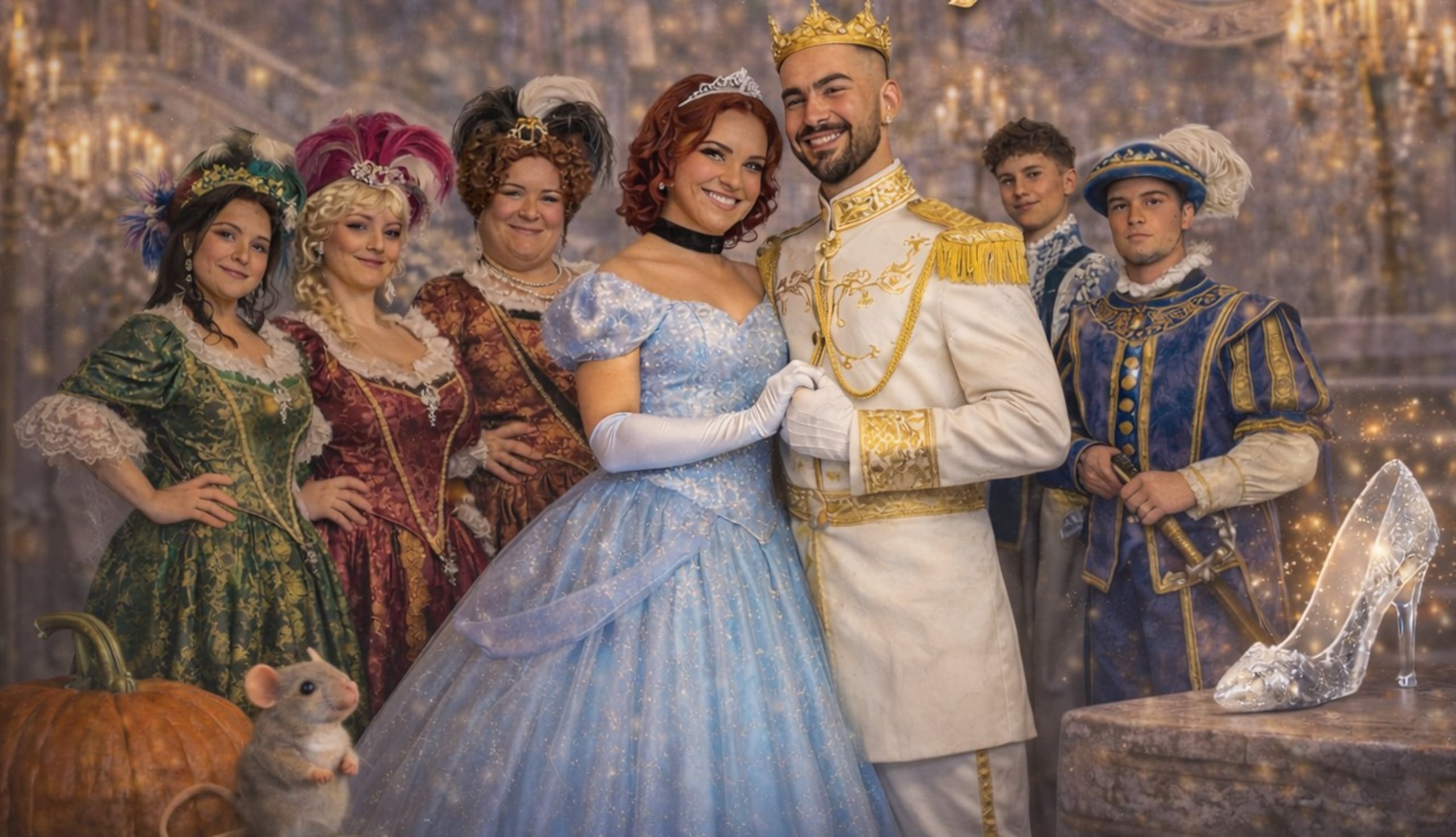 El elenco lo componen mayormente profesores de teatro y danza.