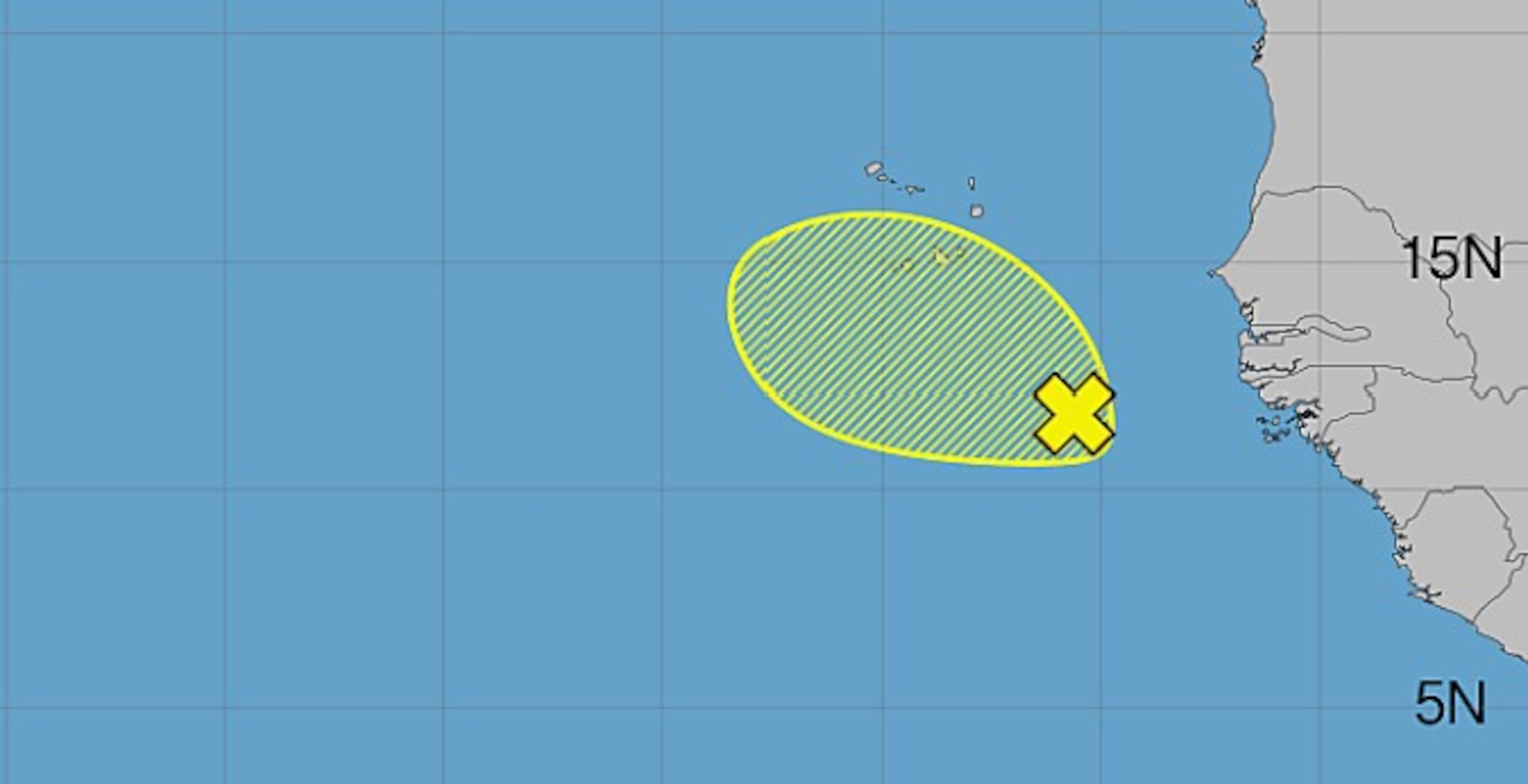 Onda tropical en el Atlántico.