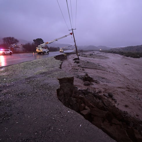 FOTOS: Severas inundaciones azotan a California en Nochebuena