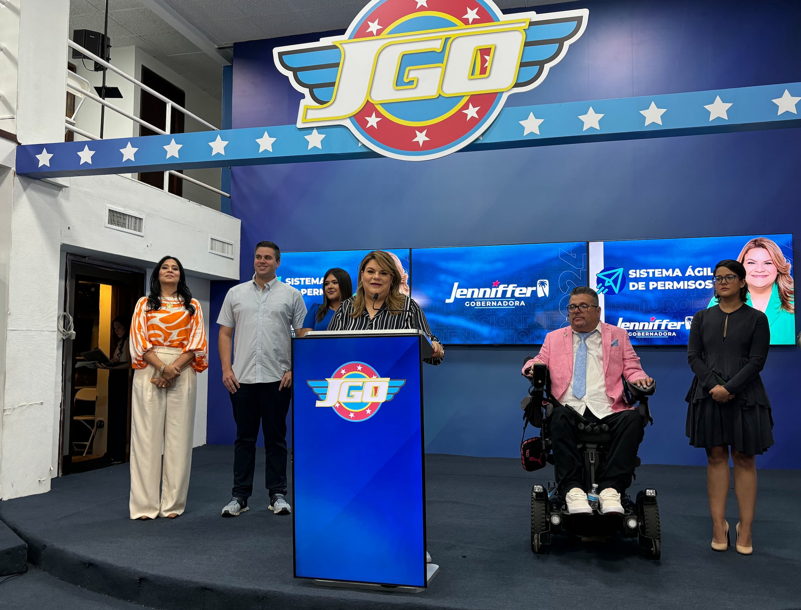 La precandidata a la gobernación por el PNP, Jenniffer González.