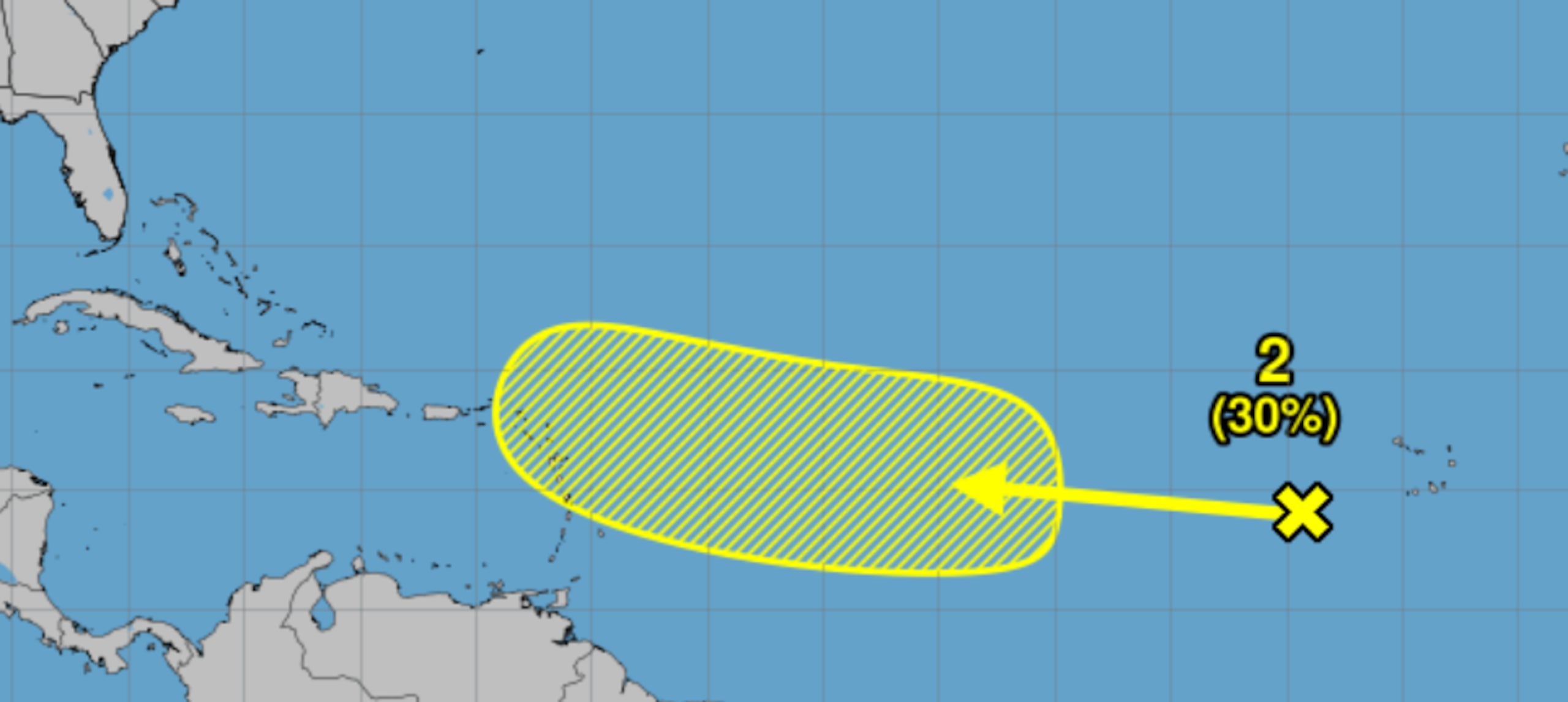 Onda tropical en el Atlántico tiene un 30% de posibilidad de desarrollo ciclónico en siete días. (NOAA)
