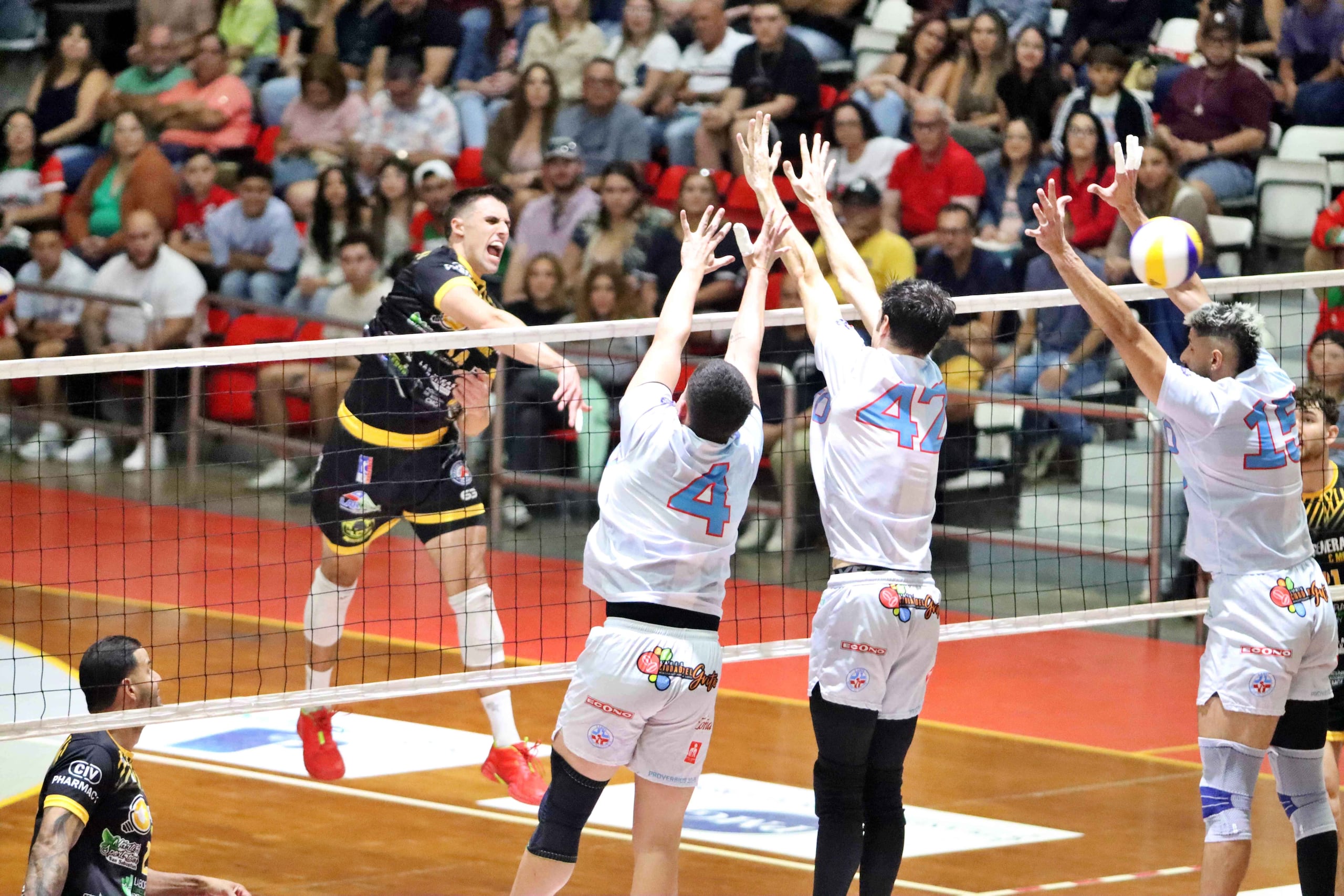 Pelegrín Vargas Jr. en el ataca de los Caribes contra la defensa de Lares.