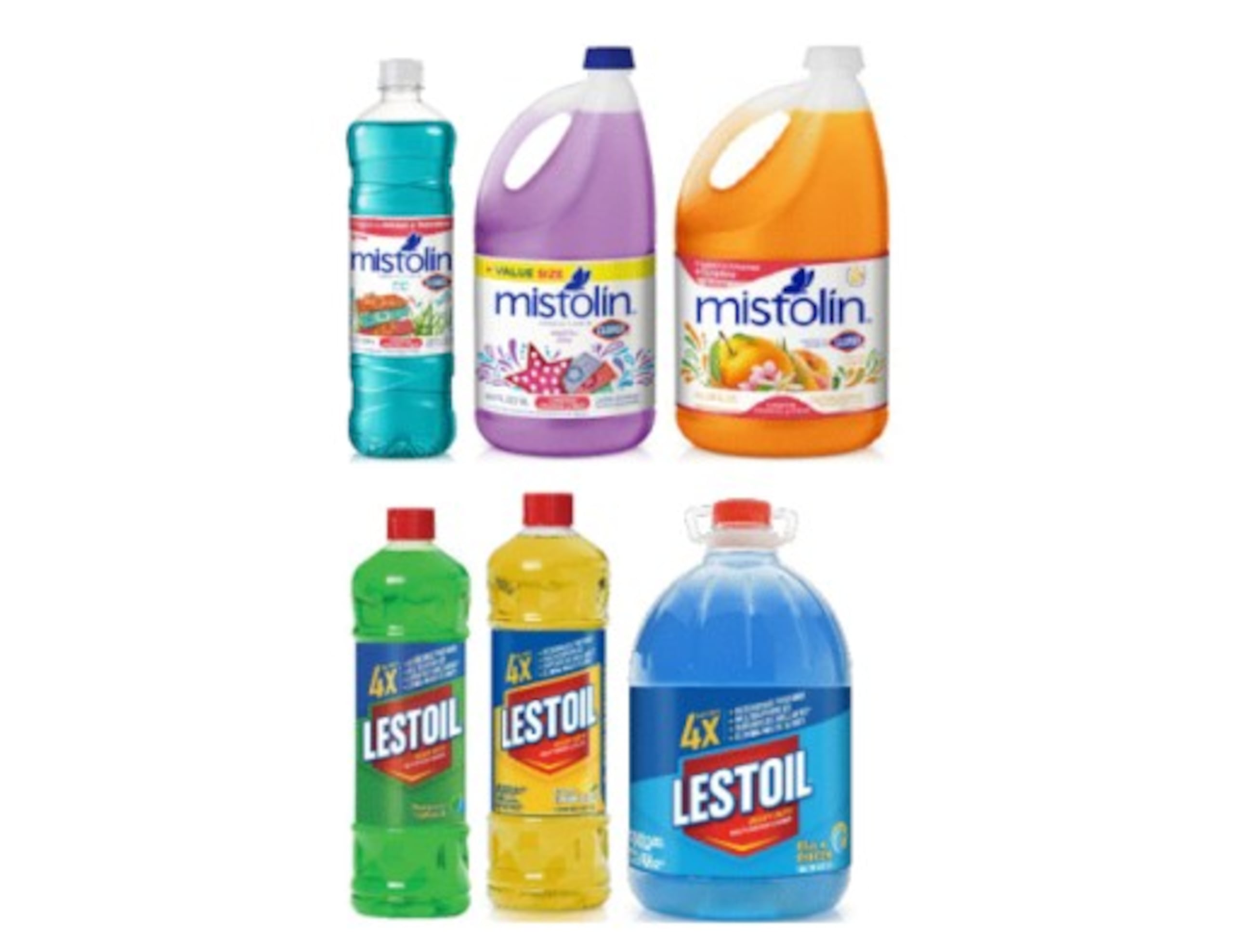 Los productos retirados del mercado fueron los limpiadores perfumados de la marca Mistolin y los limpiadores multiusos de alta resistencia Lestoil.