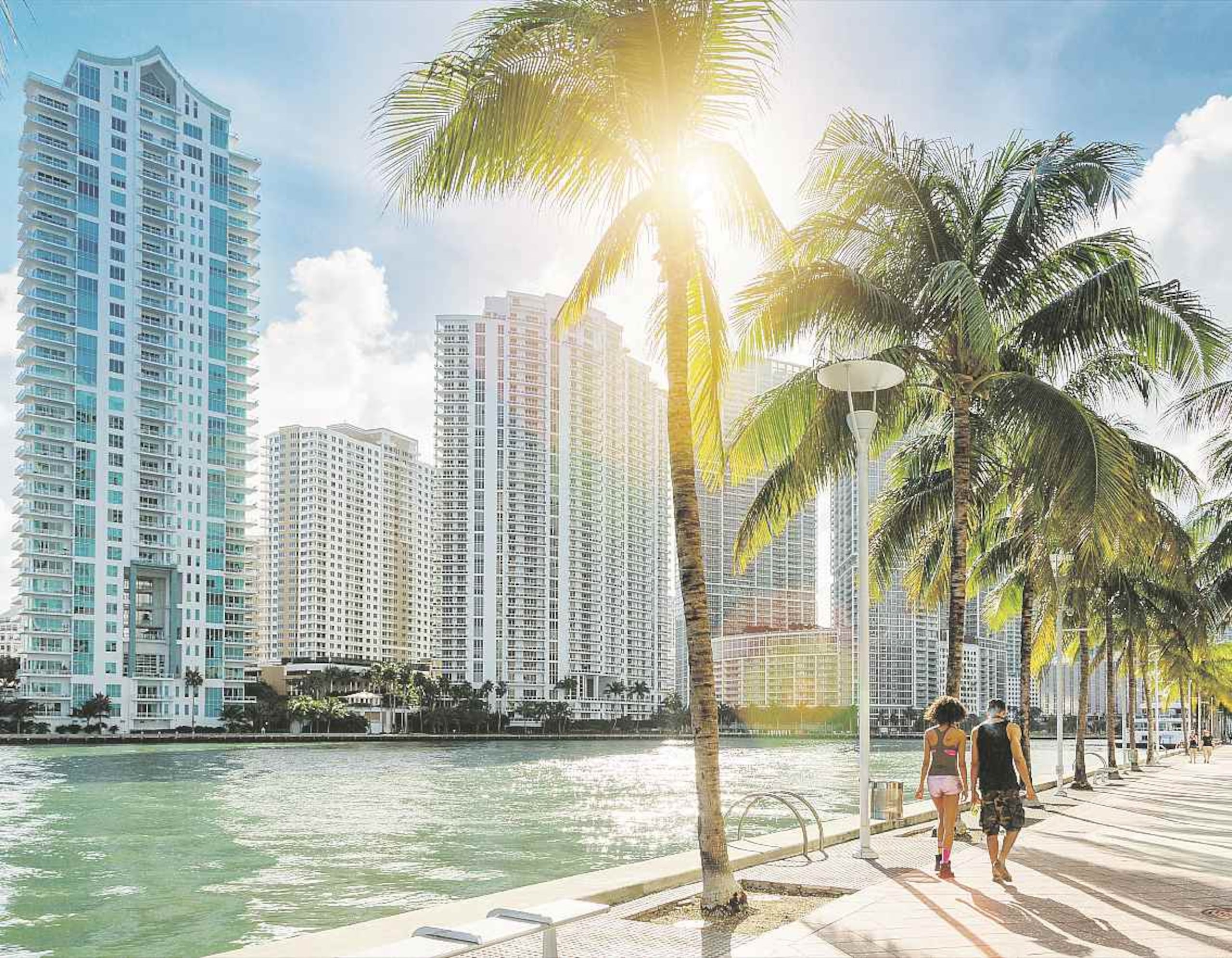 Vista panorámica del centro de Miami, una ciudad con diversidad de estilos de vida y lugares de interés turístico. (Shutterstock)
