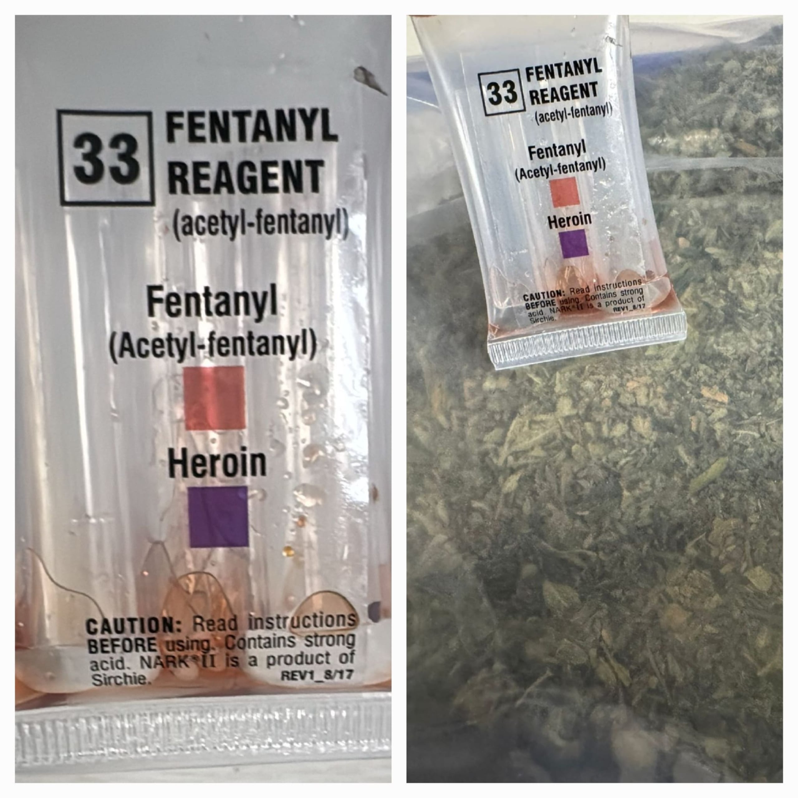 Droga adulterada con fentanilo ocupada durante un allanamiento en una residencia del sector Villa Isleña, del barrio Guaraguao, en Guaynabo.