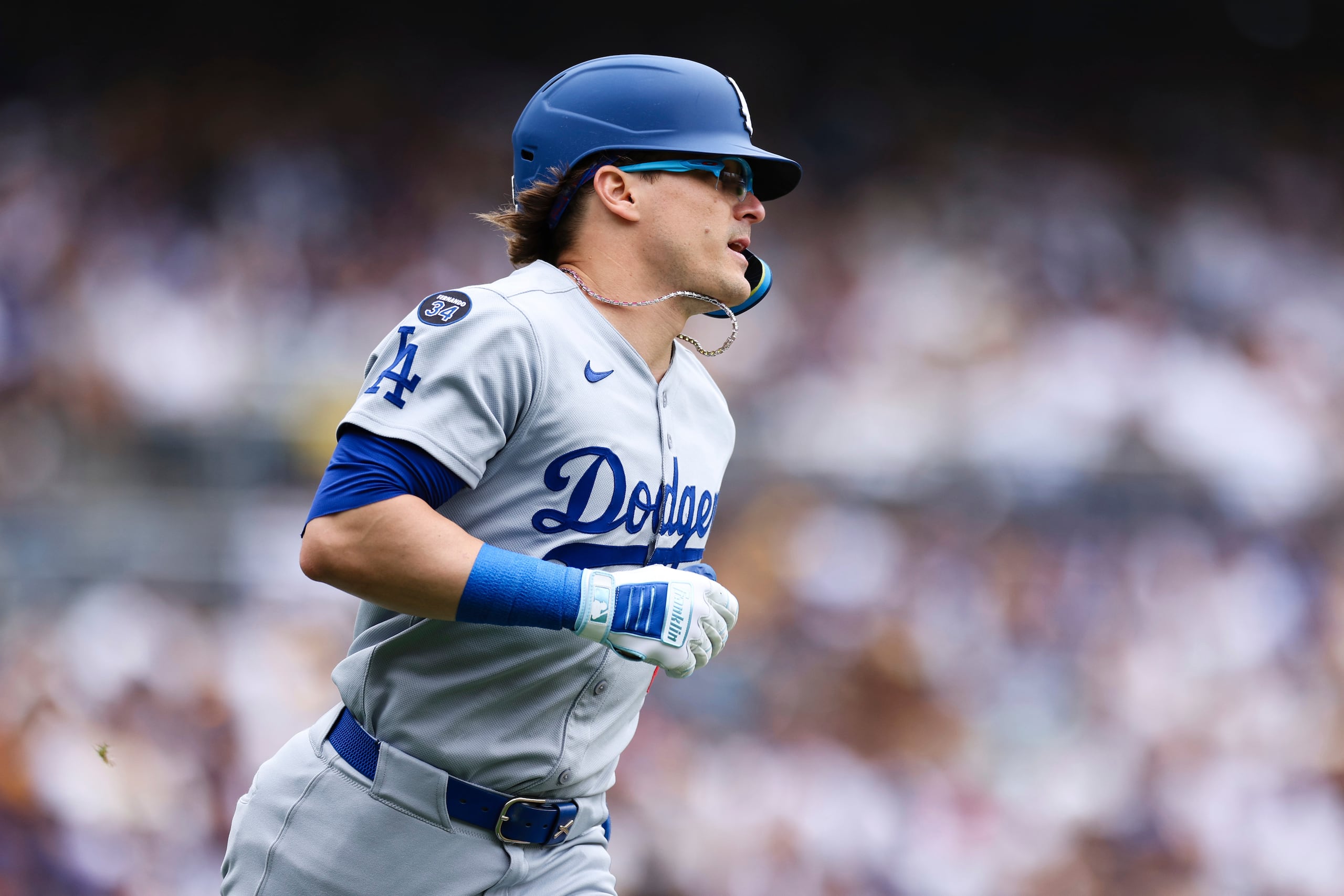 Kike Hernández, pelotero puertorriqueño de los Dodgers.