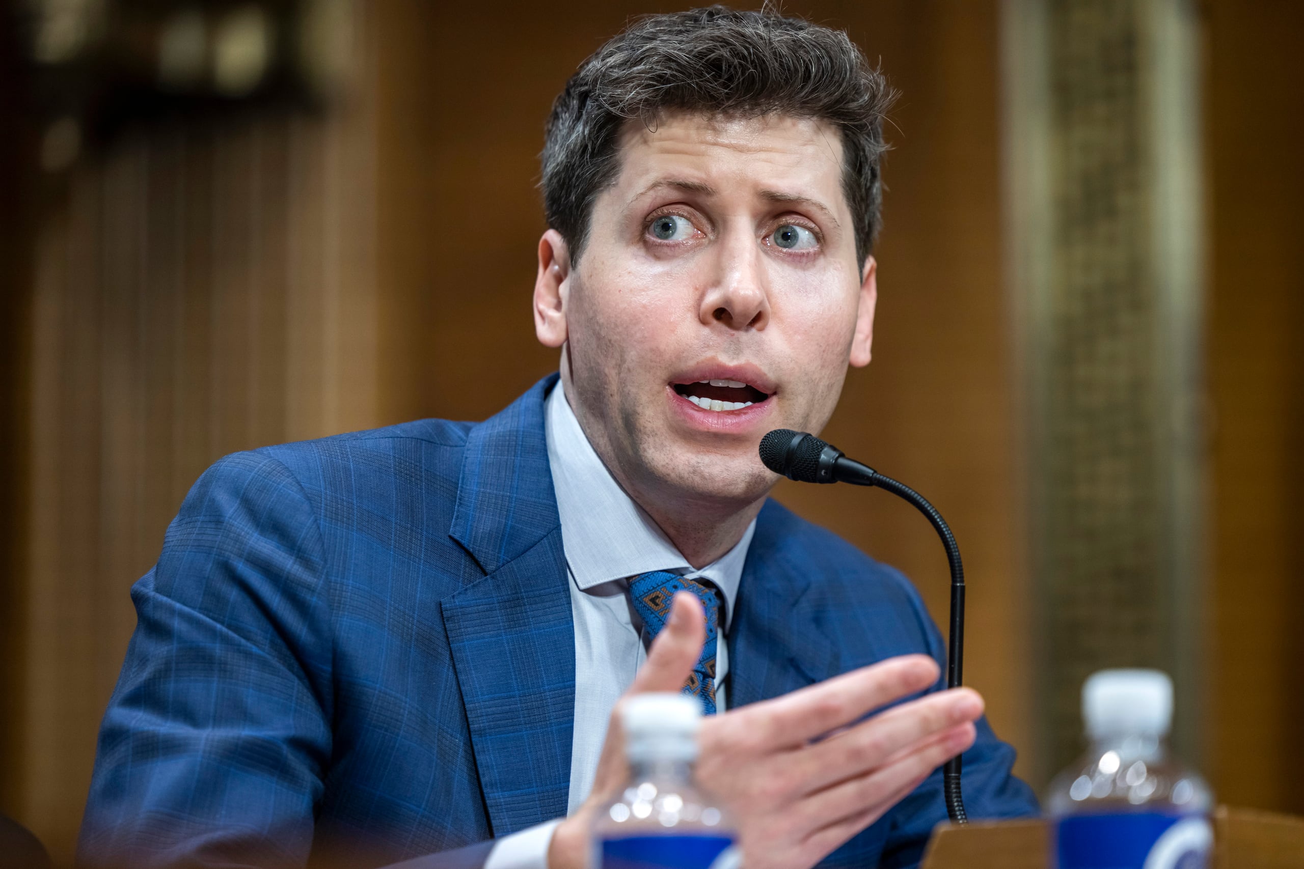 El director ejecutivo y cofundador de Open AI, desarrolladora del programa de generación de texto ChatGPT, Sam Altman. (EFE/EPA/Jim Lo Scalzo)