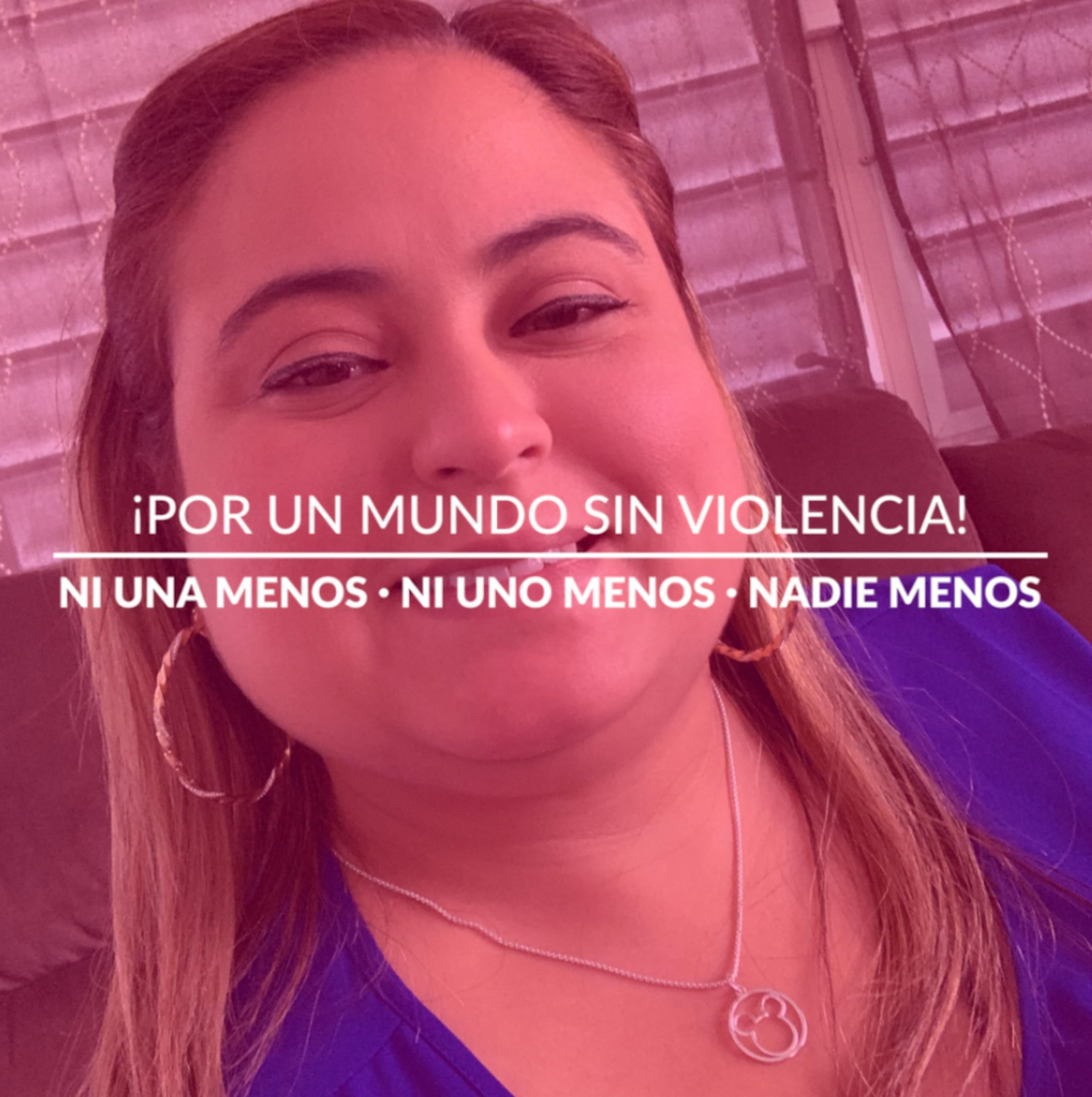 En 2021, la víctima cambió su foto de perfil en Facebook utilizando un filtro con el mensaje: “Por un mundo sin violencia. Ni una menos. Ni uno menos. Nadie menos”.