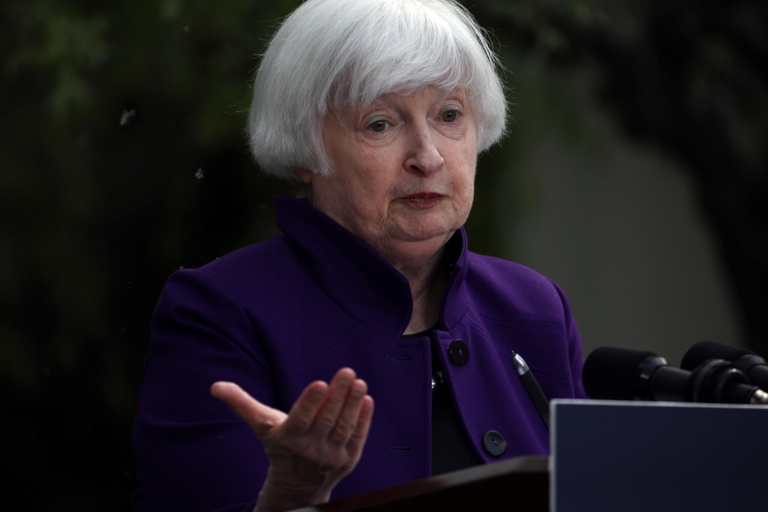 Foto de archivo de la secretaria del Tesoro de EE.UU. Janet Yellen. EFE/ANDRES MARTINEZ CASARES