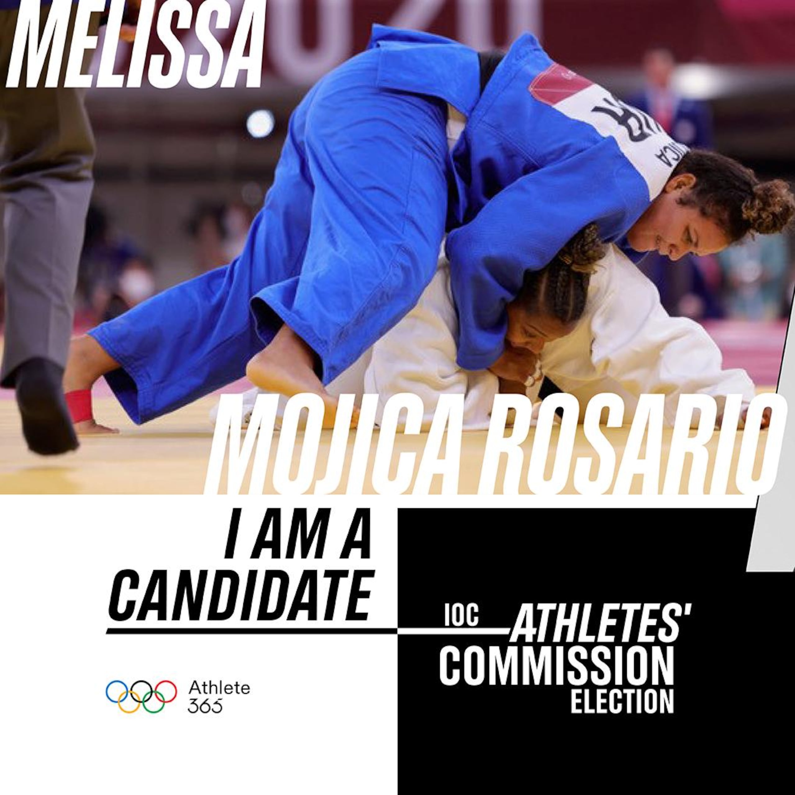 La judoca boricua es una de 32 atletas candidata a cuatro puestos electivos en la Comisión de Atletas del COI