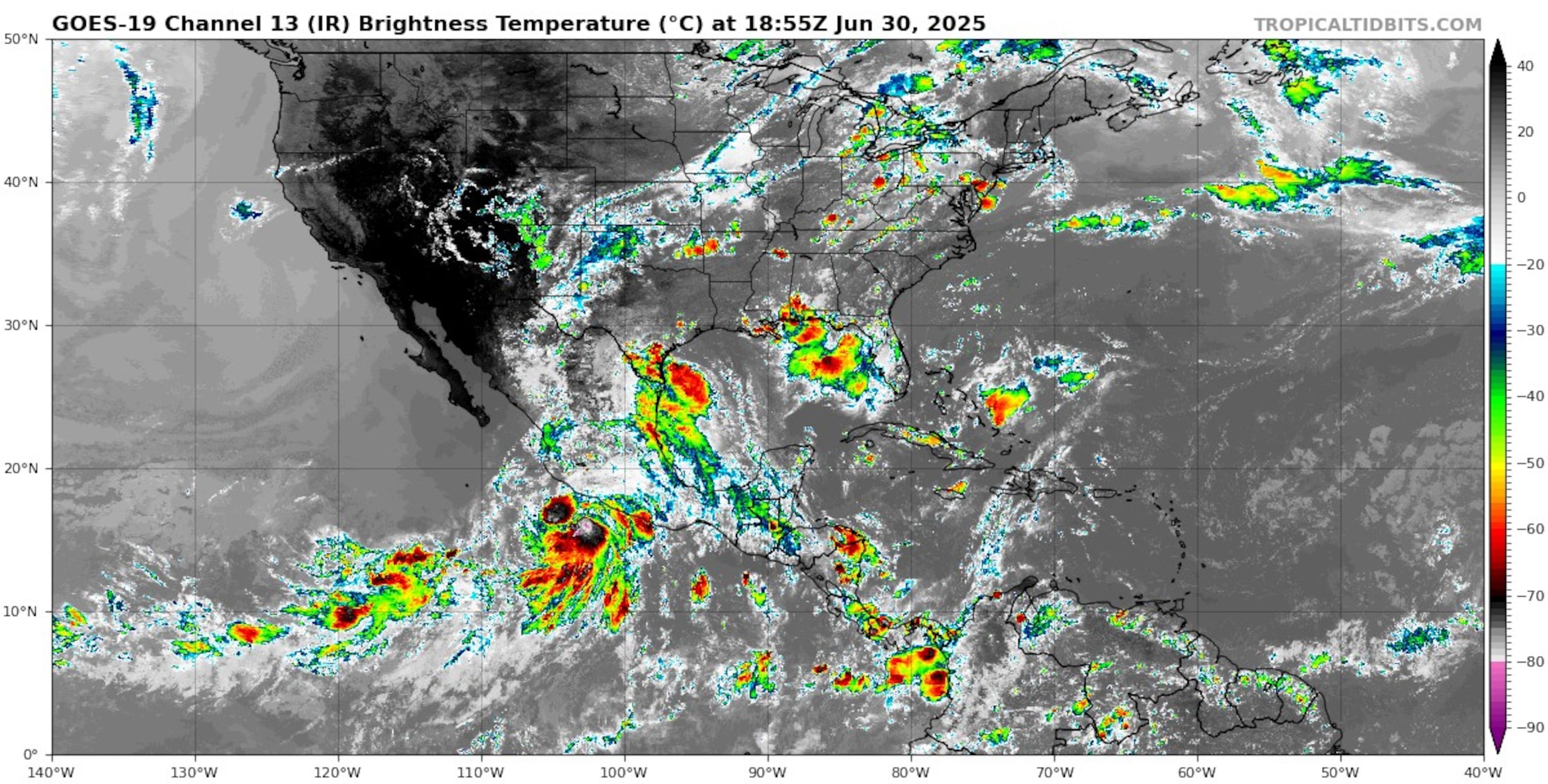 Tormenta tropical Flossie. (NOAA)
