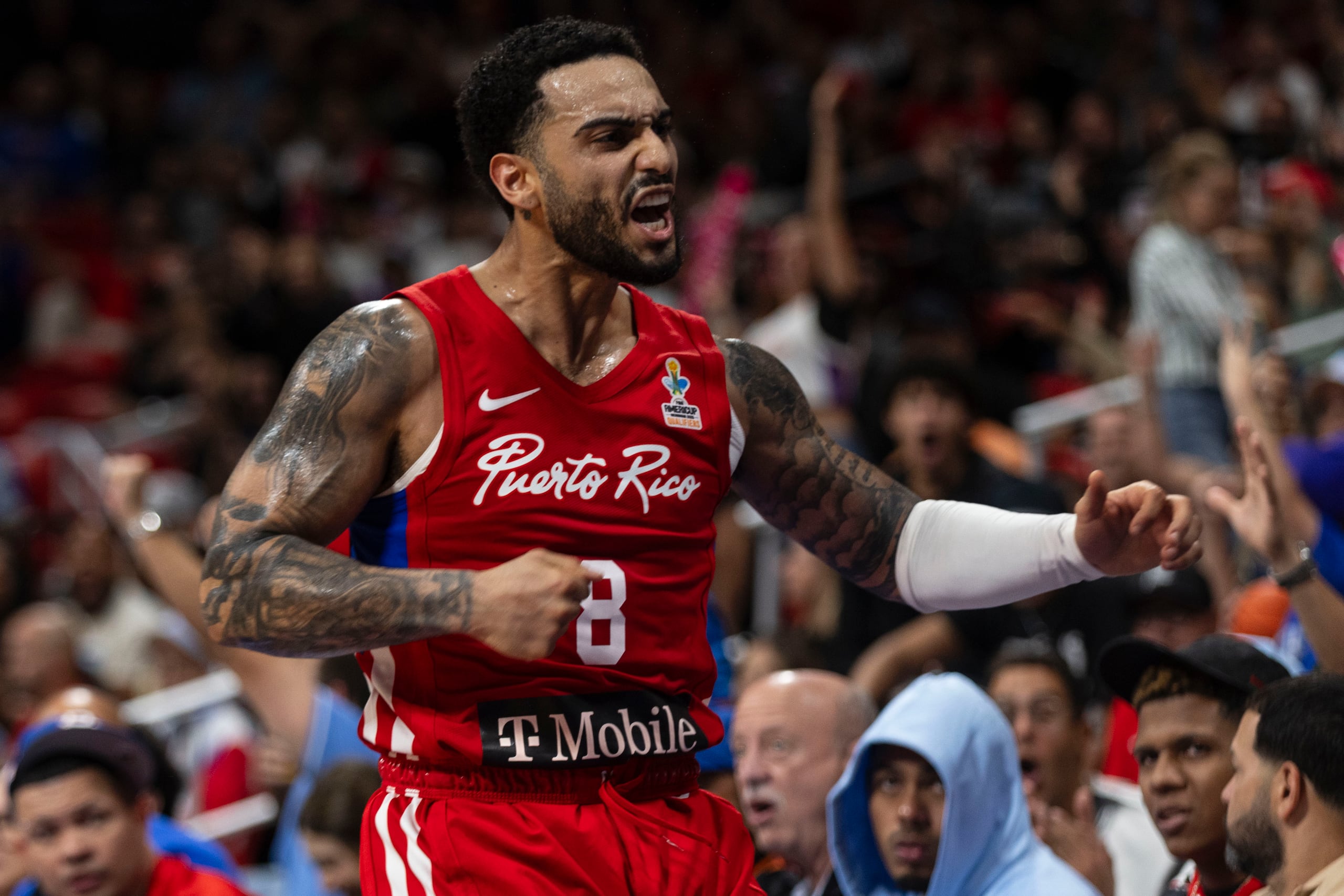 Markus Howard debutó con la Selección Nacional en la tercera y última ventana clasificatoria a la AmeriCup 2025 ante Estados Unidos en el Coliseo Roberto Clemente.