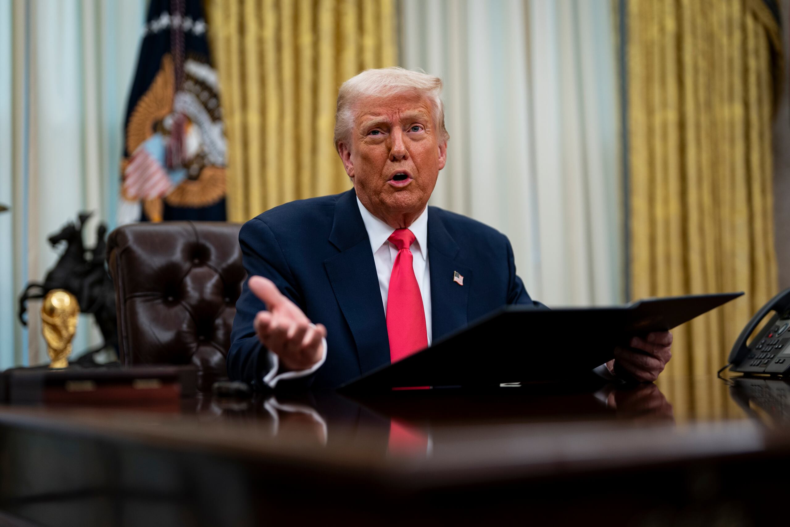 El presidente de los Estados Unidos, Donald Trump (EFE/EPA/AL DRAGO / POOL)