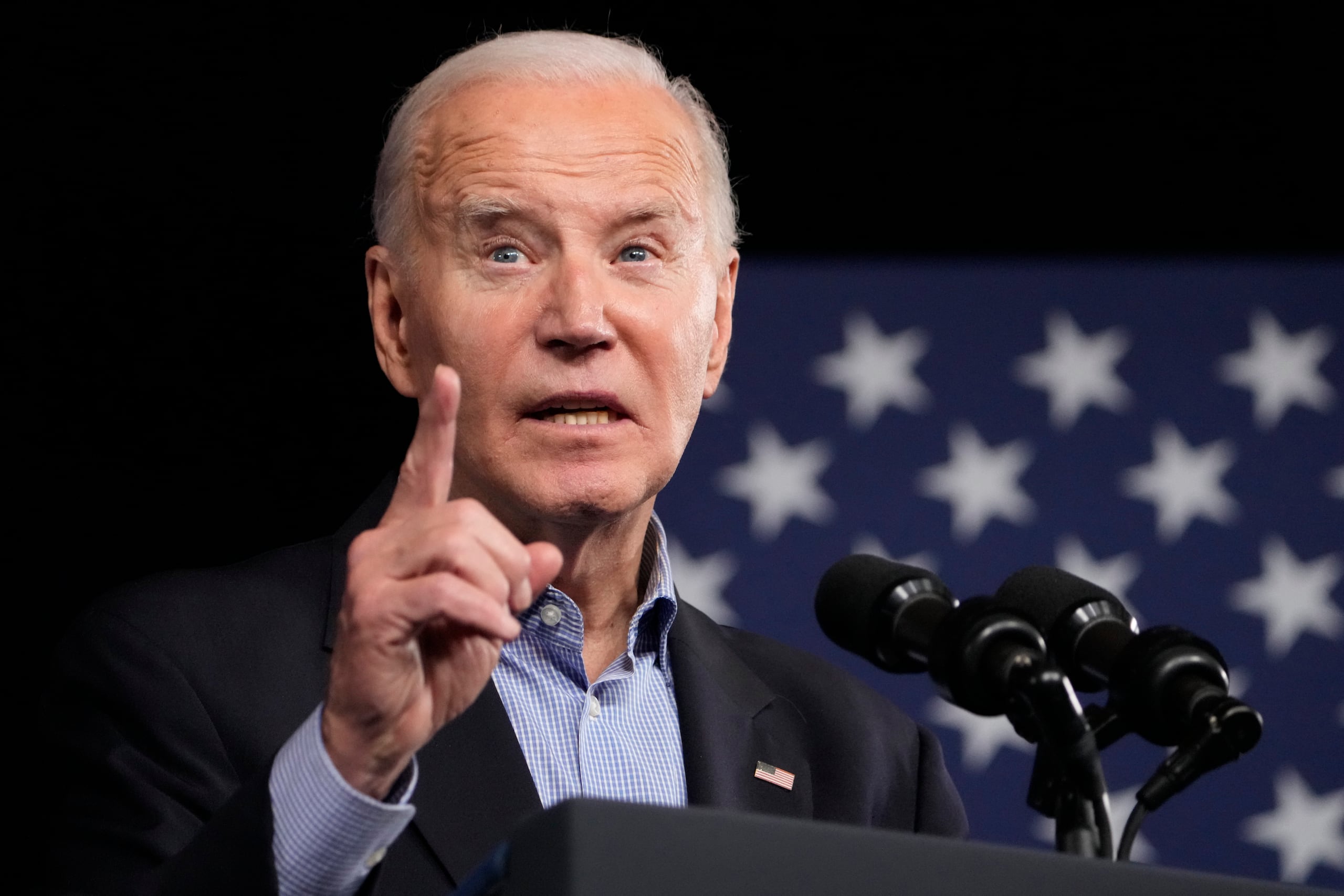 El presidente Joe Biden durante un evento de campaña en Atlanta.