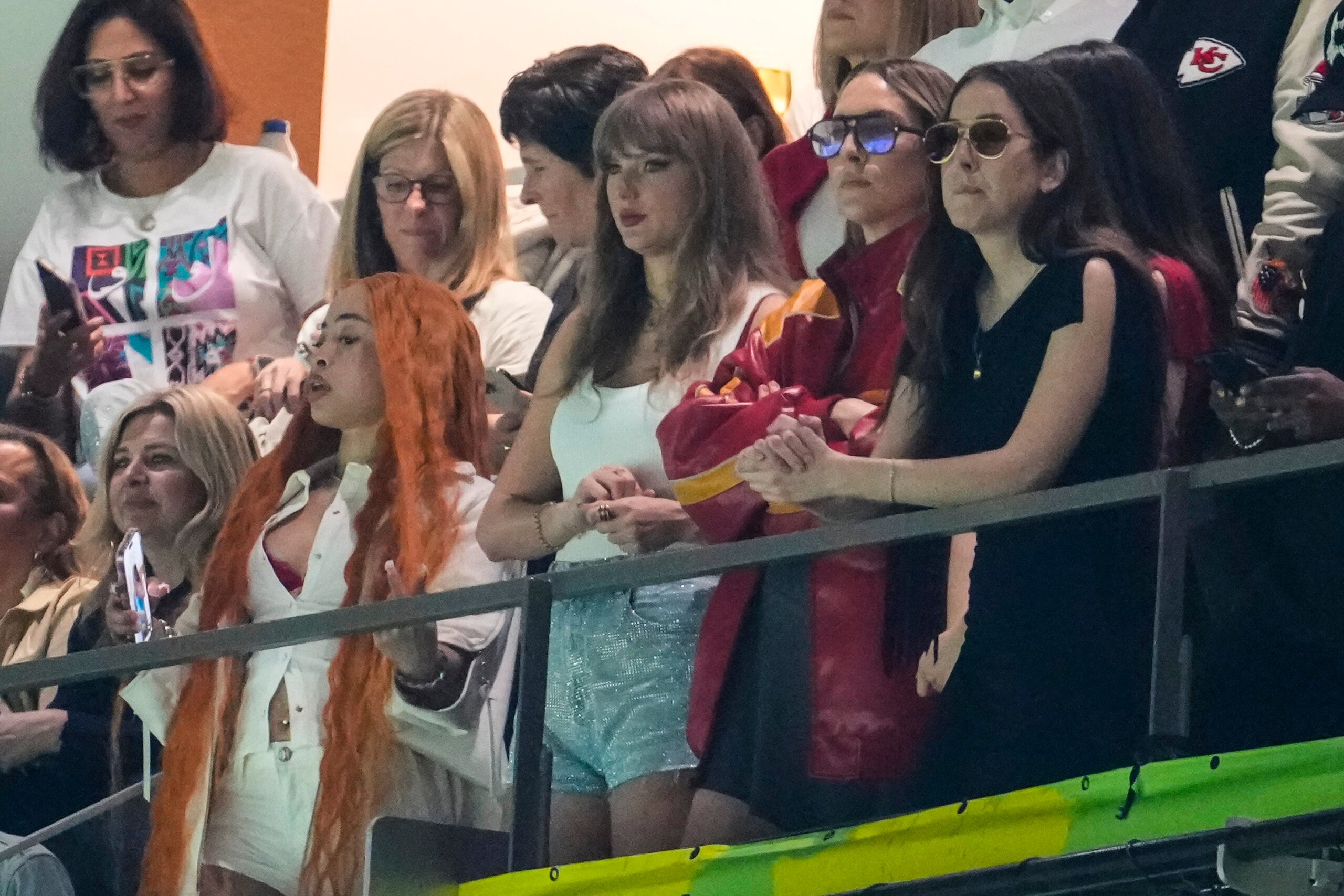 Taylor Swift en el super Bowl el domingo, 9 de febrero, 2025.
