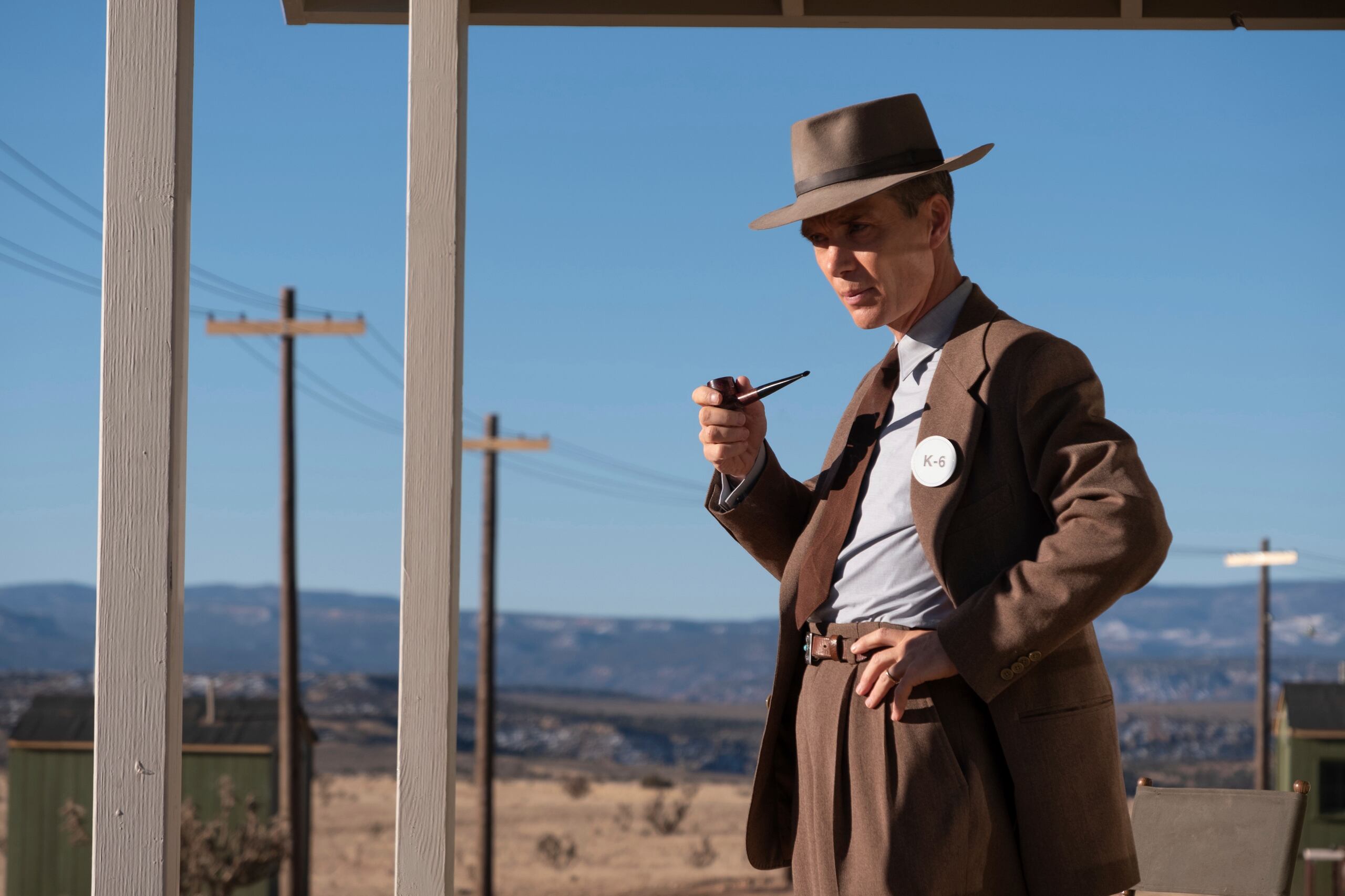 El actor Cillian Murphy en una escena de la película "Oppenheimer." (Universal Pictures via AP)