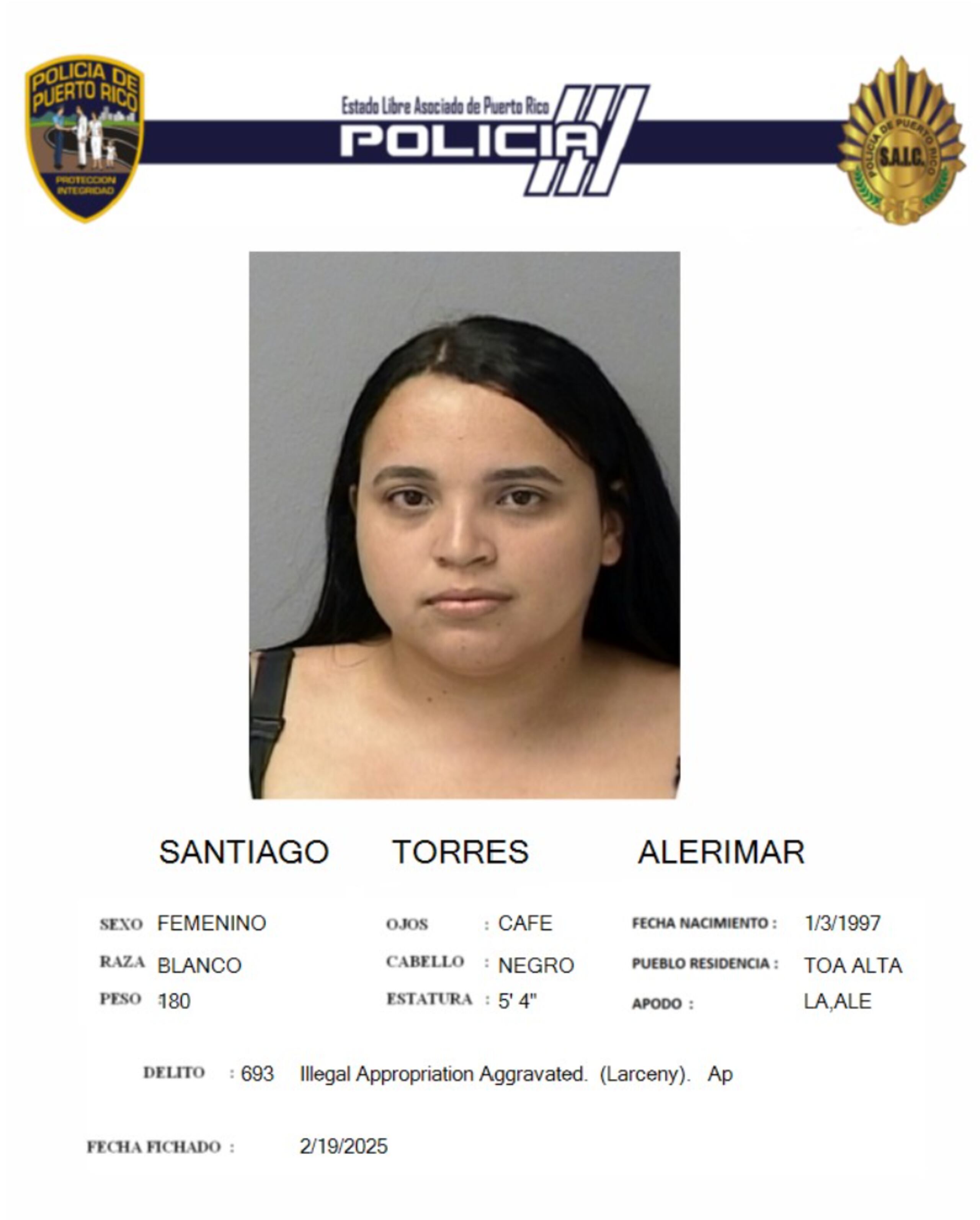 Alerimar Santiago Torres.