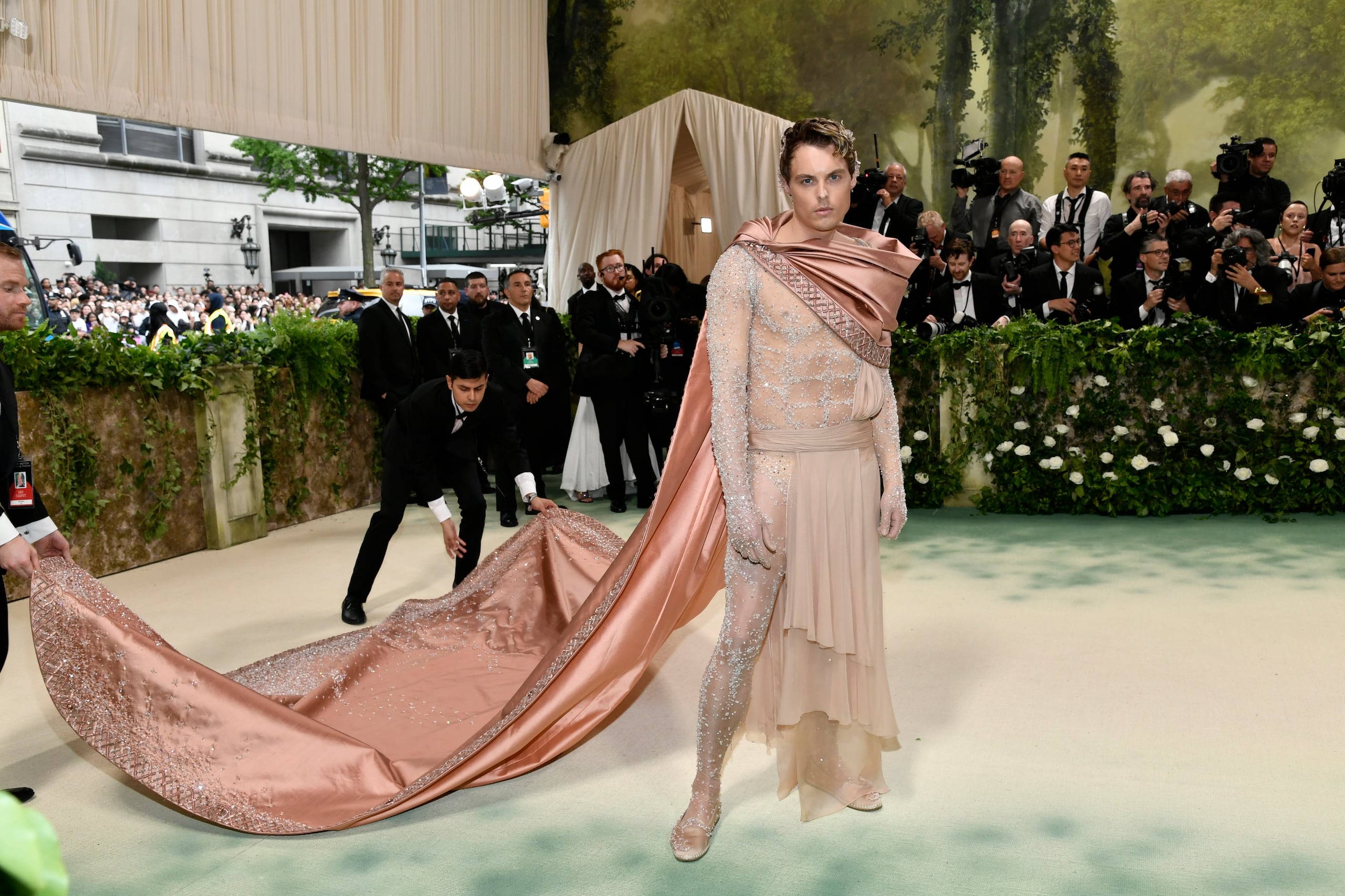 Gustav Magnar Witzoe attends The Metropolitan Museum of Art's Costume Institute benefit gala celebrating the opening of the "Sleeping Beauties: Reawakening Fashion" exhibition on Monday, May 6, 2024, in New York. (Photo by Evan Agostini/Invision/AP)