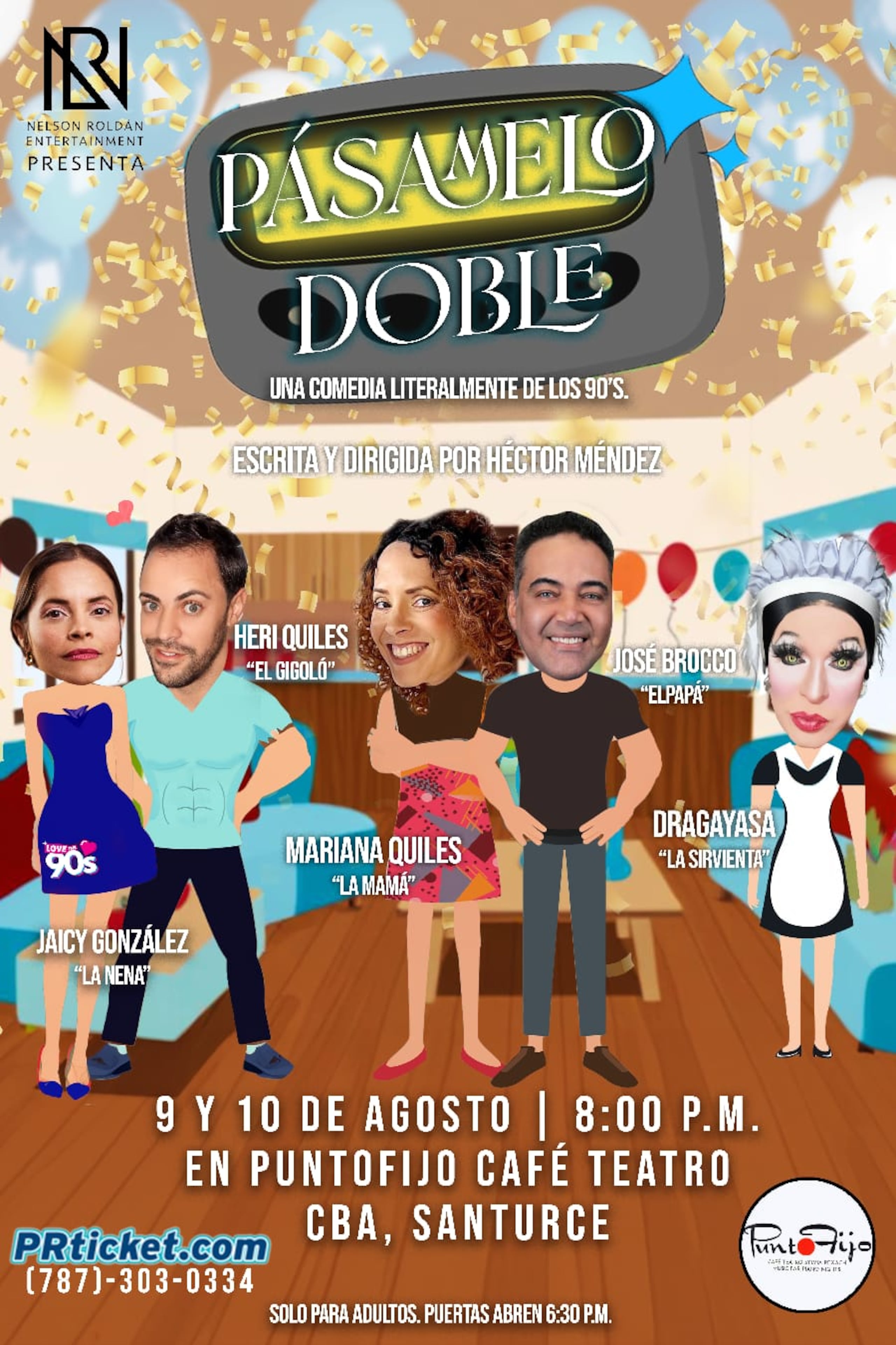Comedia, "Pásamelo doble".