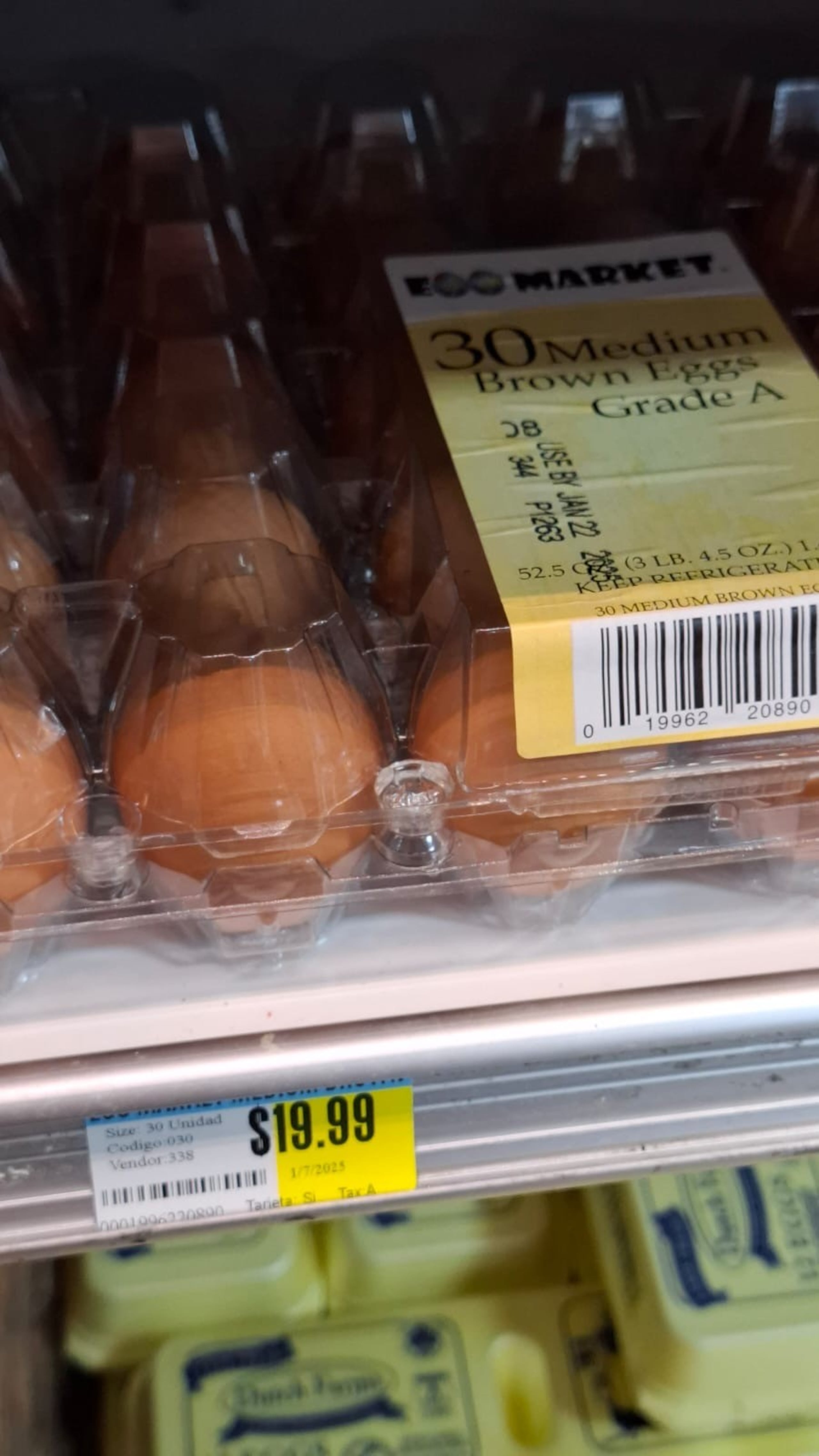 Precio de huevos en Juncos, Puerto Rico.