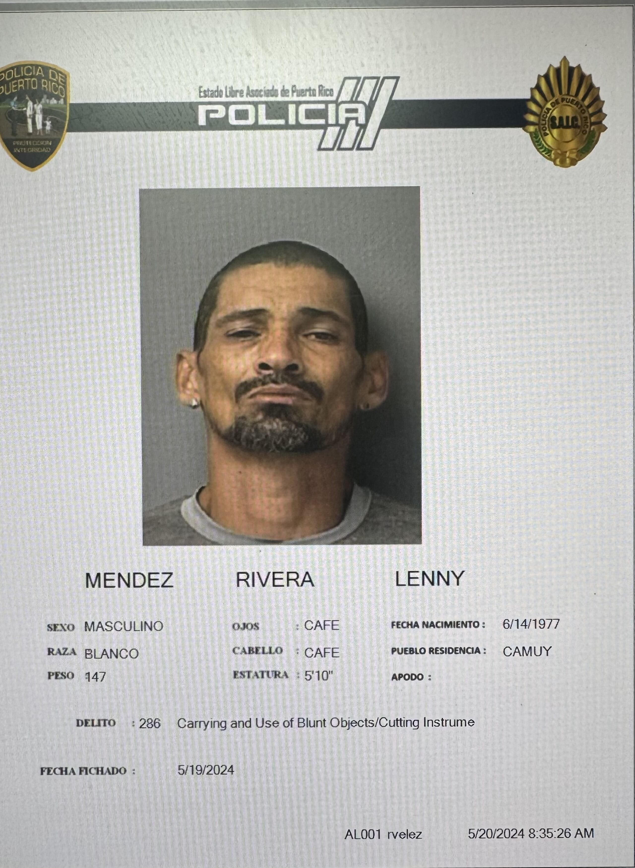 Lenny Méndez Rivera enfrenta cargos por maltrato y amenaza a su progenitora.