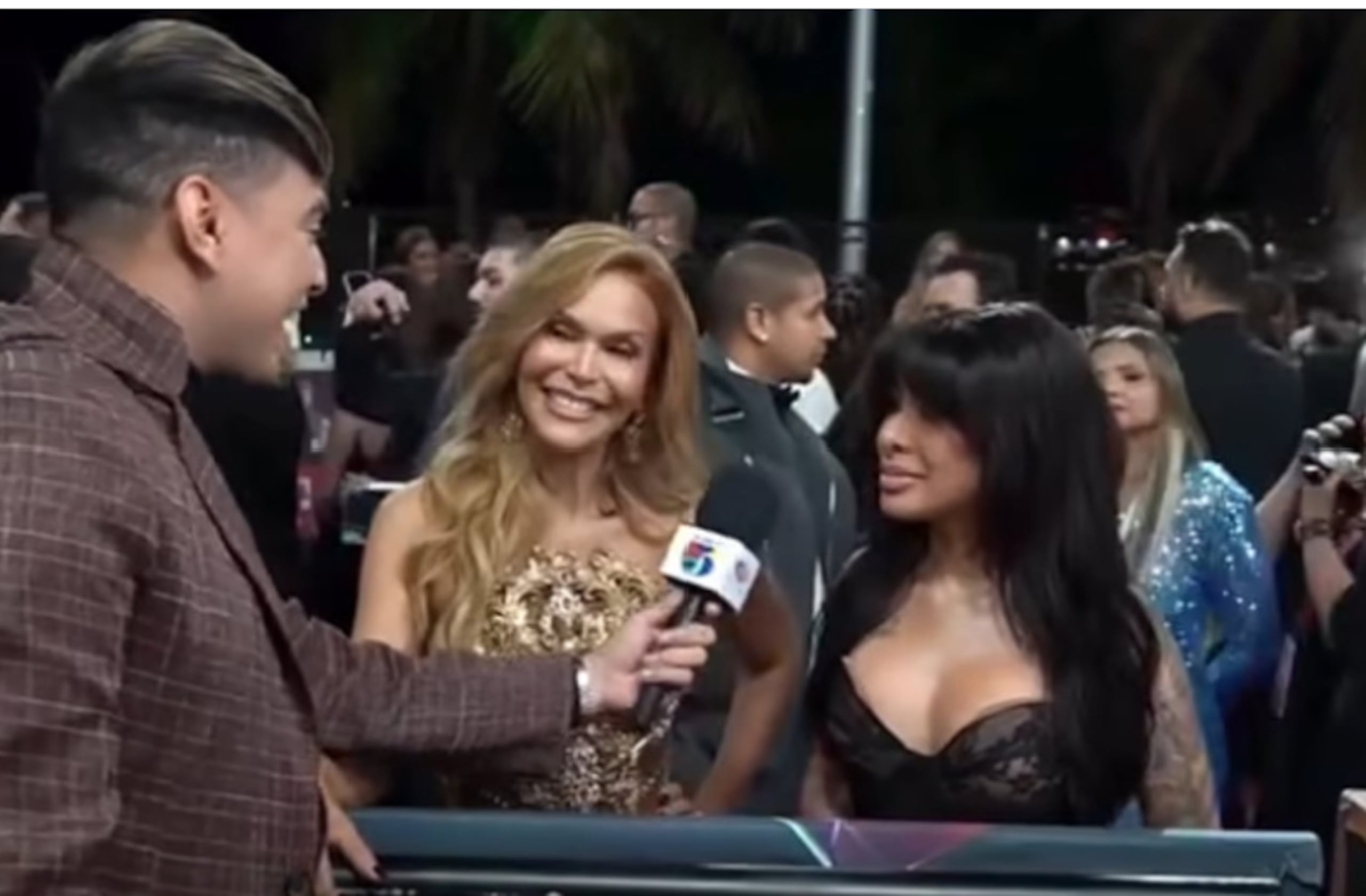 La presentadora Georgina Duluc y la intérprete urbana, Yailin La más Viral.