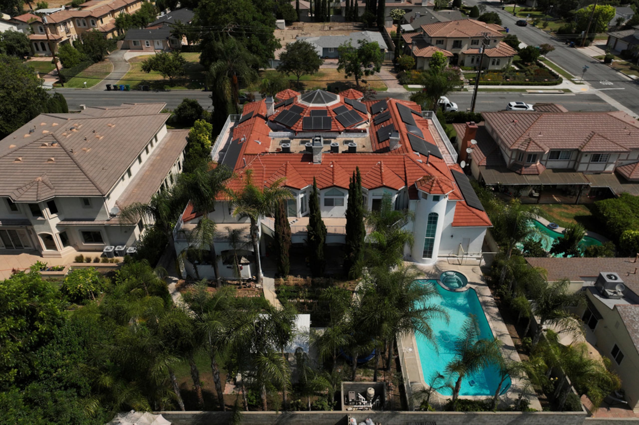 La casa de Silvia Zhang y Guojun Xuan en Arcadia, California, el 16 de julio de 2025.