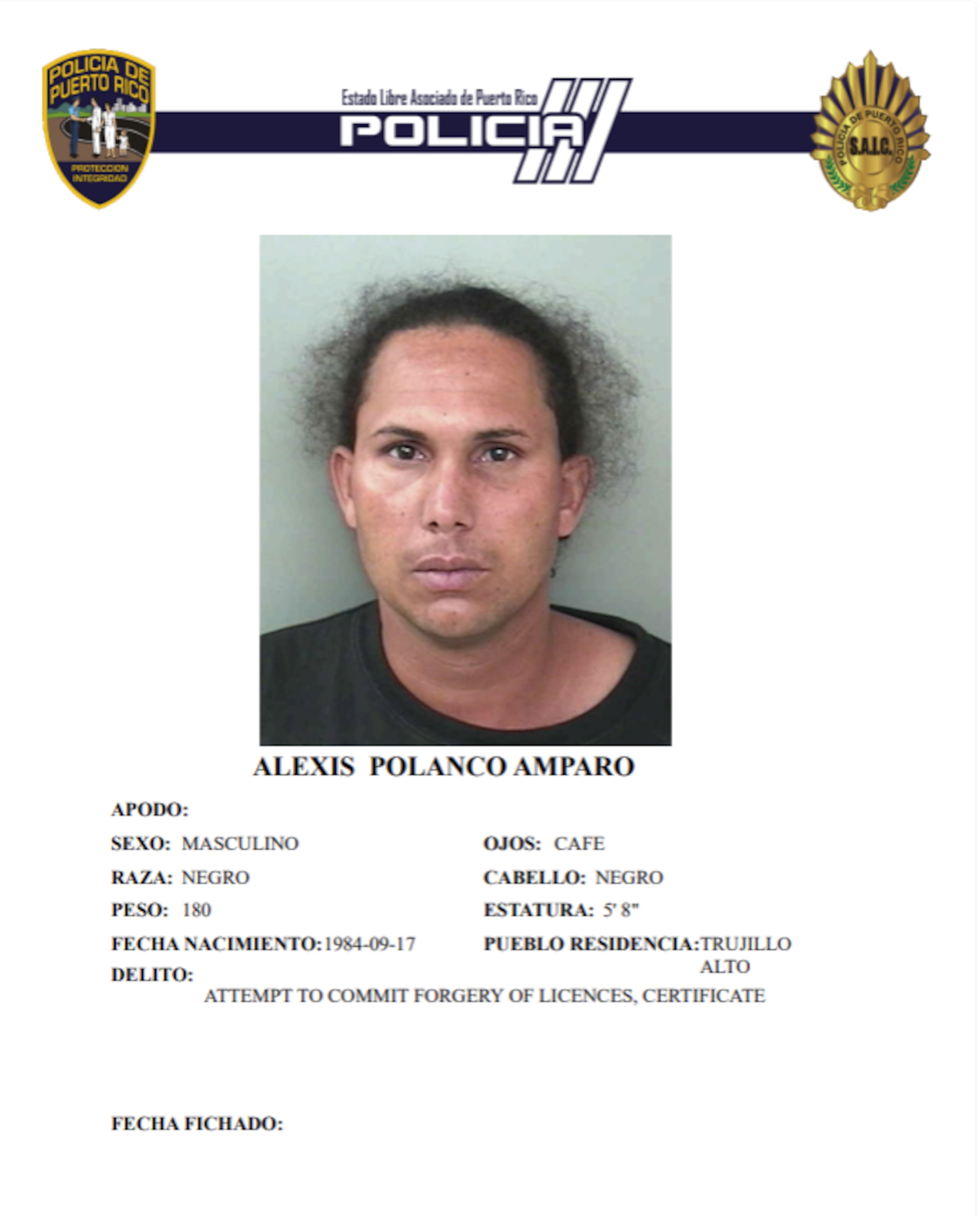 Alexis Polanco Amparo, fue asesinado por varios gatilleros mientras laboraba en una gomera en Trujillo Alto.
