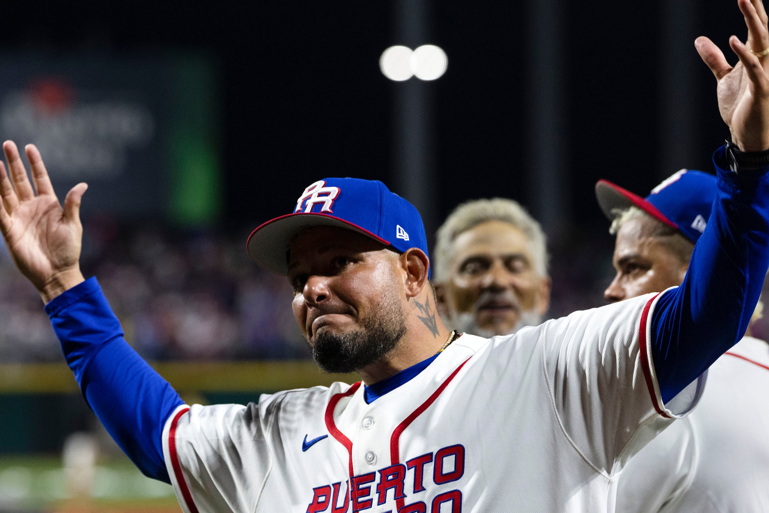 Yadier Molina, dirigente de Puerto Rico en el Clásico Mundial de Béisbol.