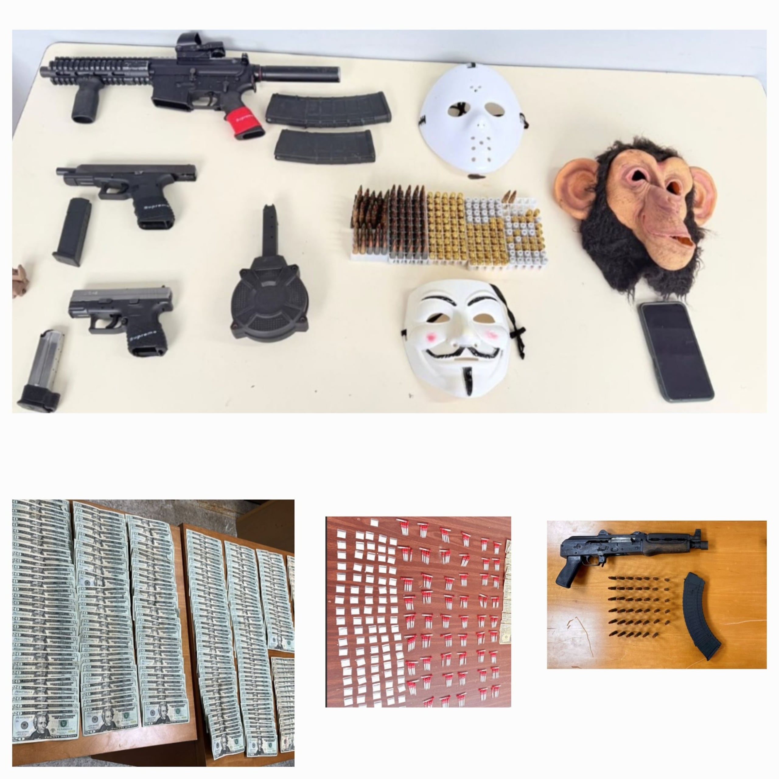 Agentes de la División de Drogas de Carolina llevaron a cabo un plan de vigilancia y diligenciaron una orden de allanamiento en el barrio Carruzo y el residencial El Coral, con estos resultados.