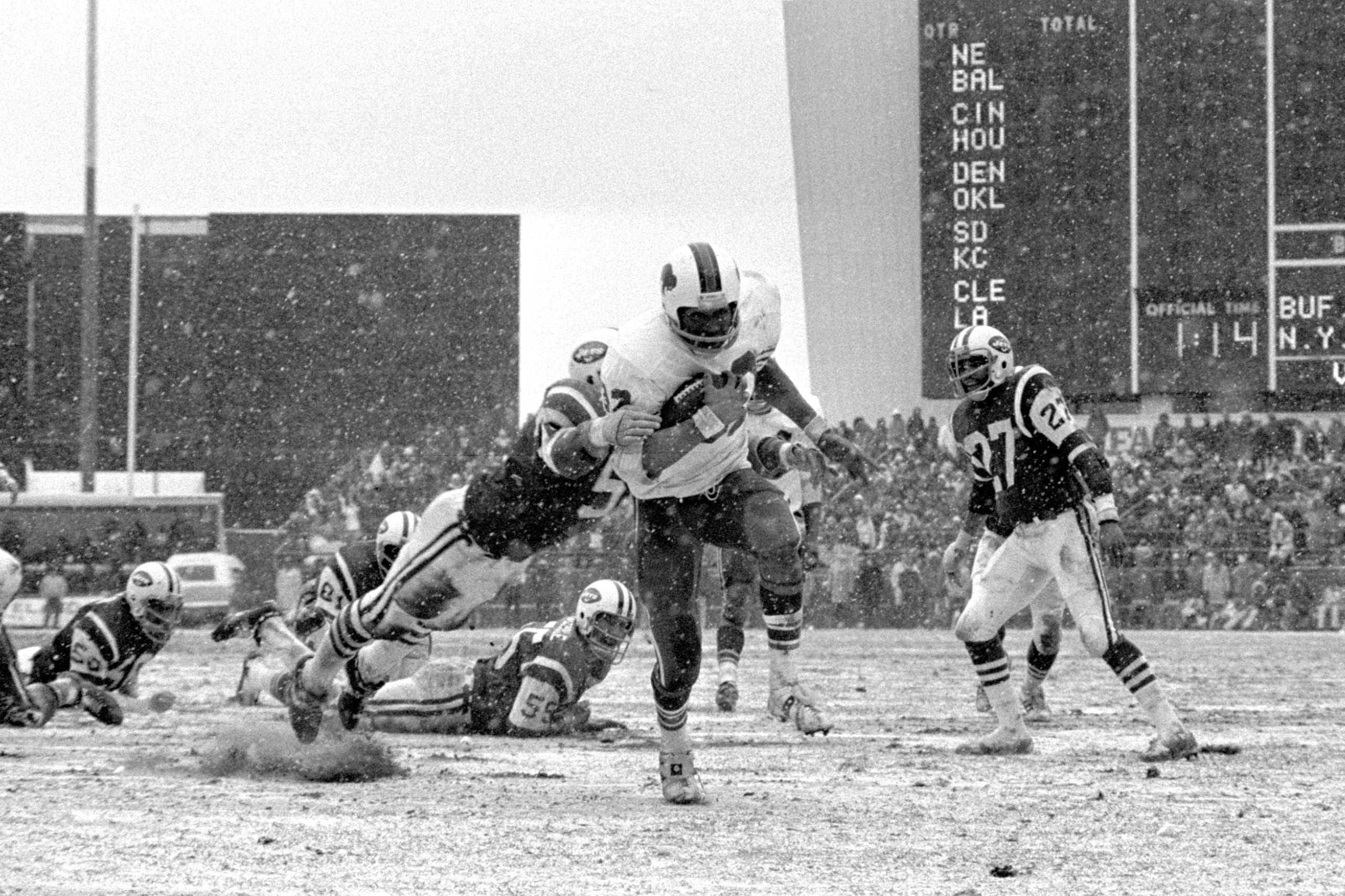 OJ Simpson fue running back de los Buffalo Bills.