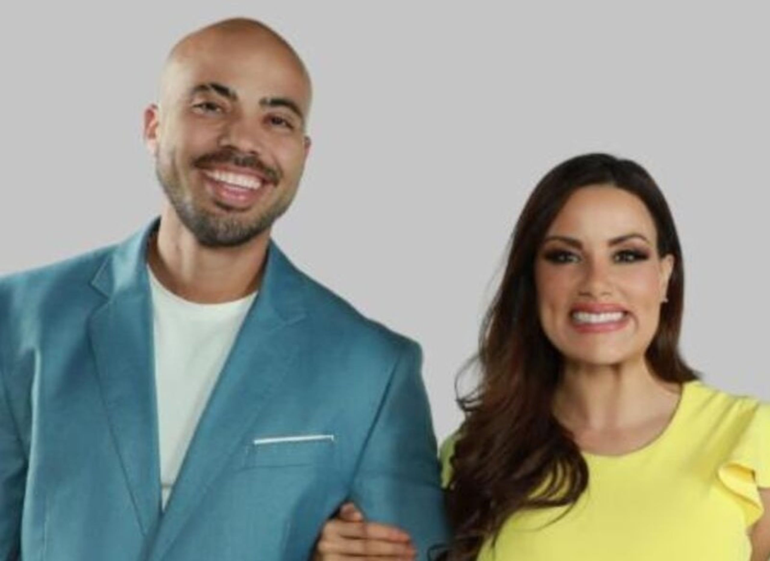 Andres Waldemar y Shanira Blanco han hecho excelente química en "Aquí estamos".