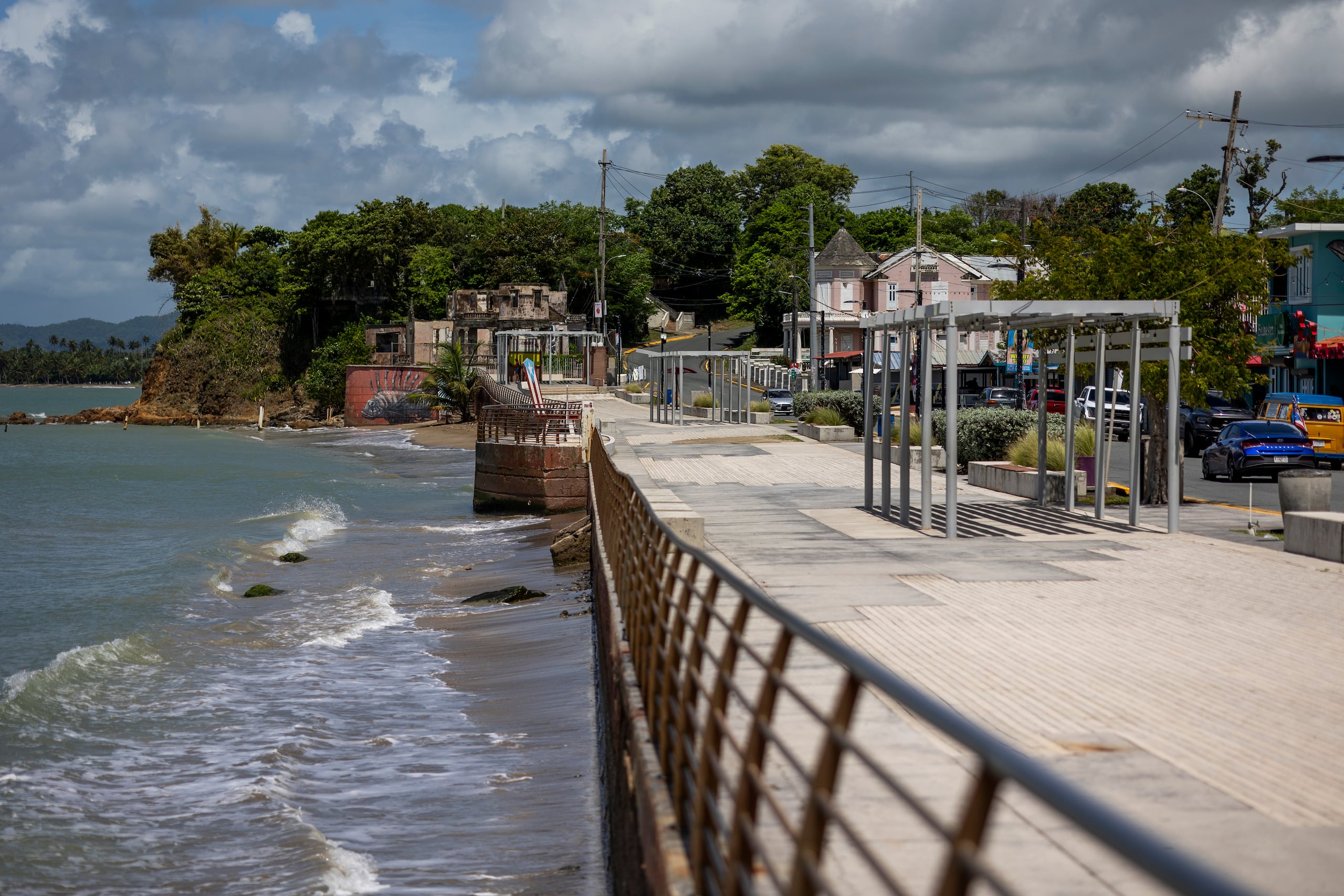 Vista del área del Malecon de Naguabo.