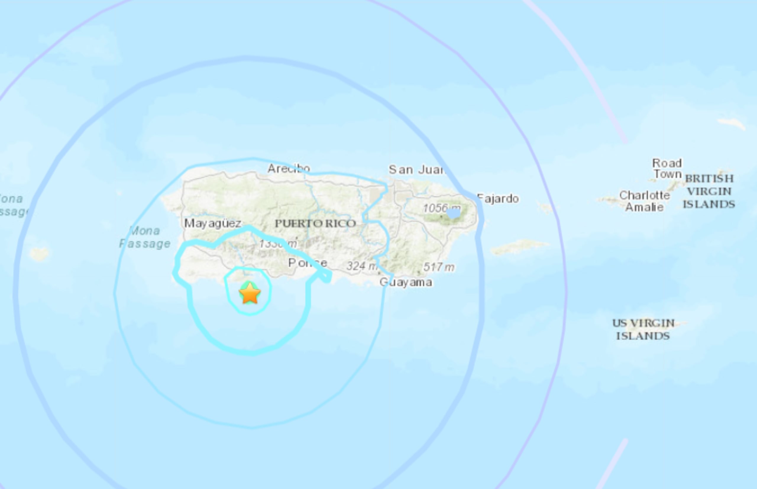Temblor registrado la mañana de lunes 23 de octubre.