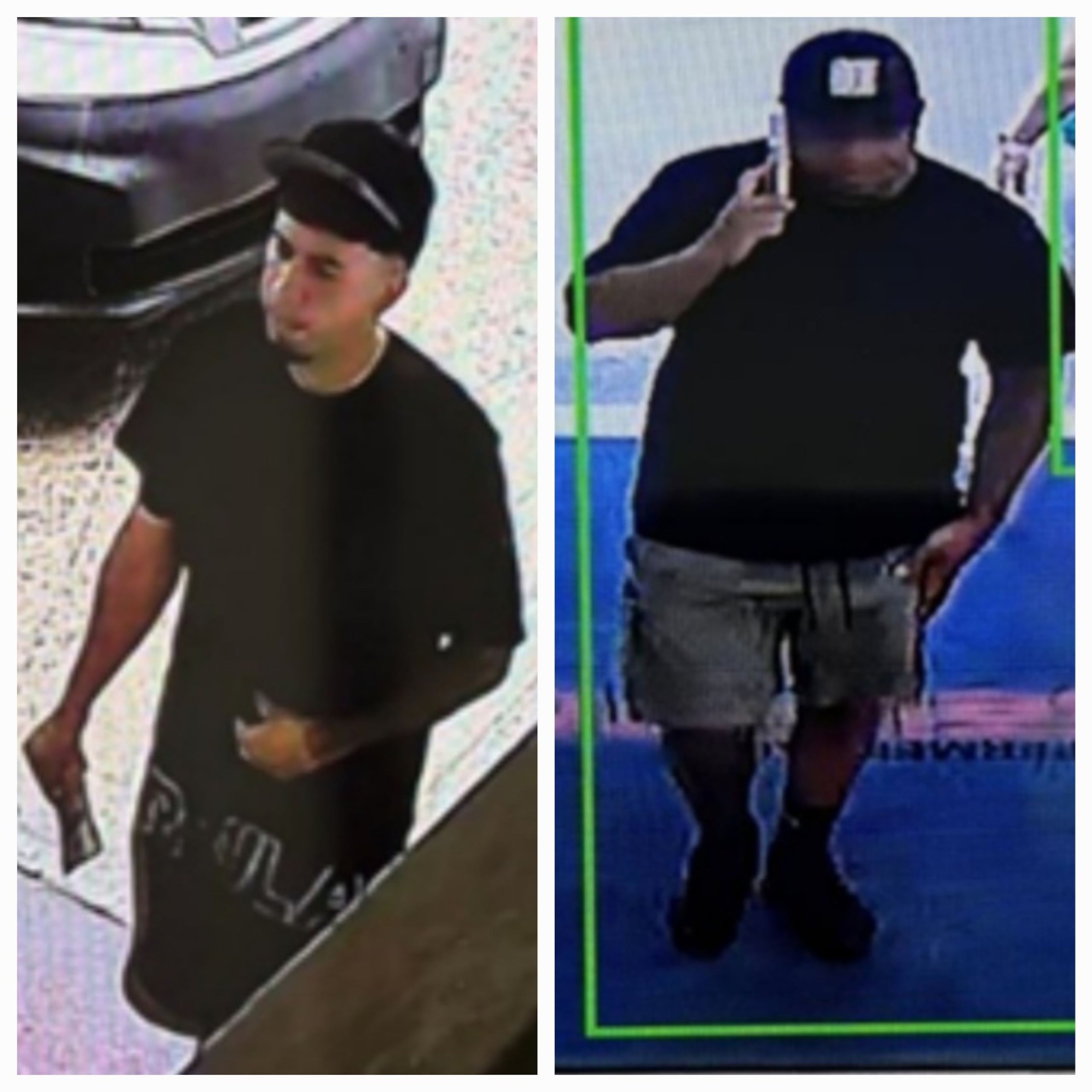 Estos dos hombres figuran como sospechosos de alterar tragamonedas para apropiarse del dinero en el supermercado Selectos, de Guaynabo.
