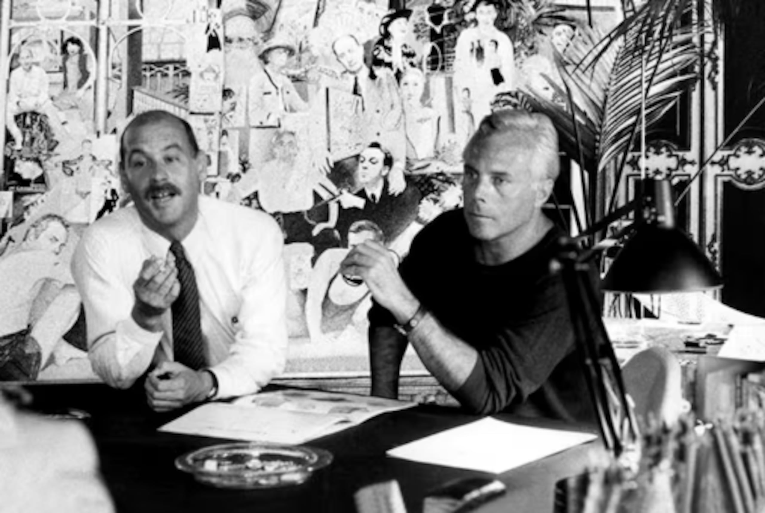 Sergio Galeotti y Giorgio Armani