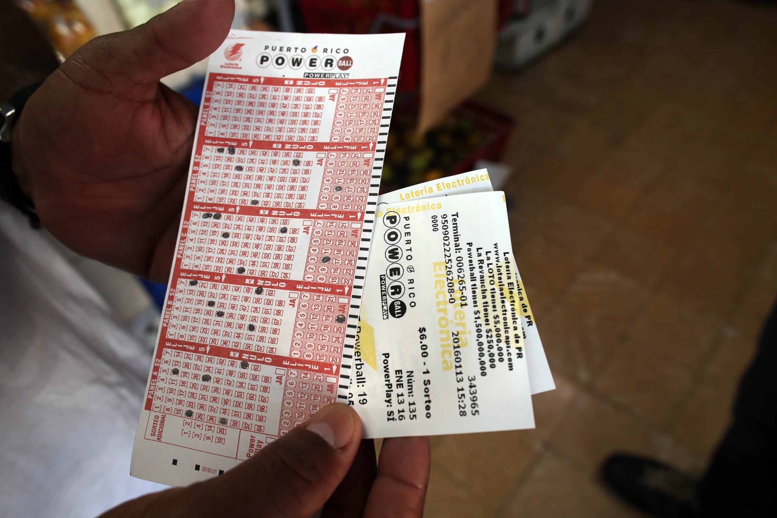 Powerball se juega en 45 estados, Washington, D.C., Puerto Rico y las Islas Vírgenes estadounidenses.