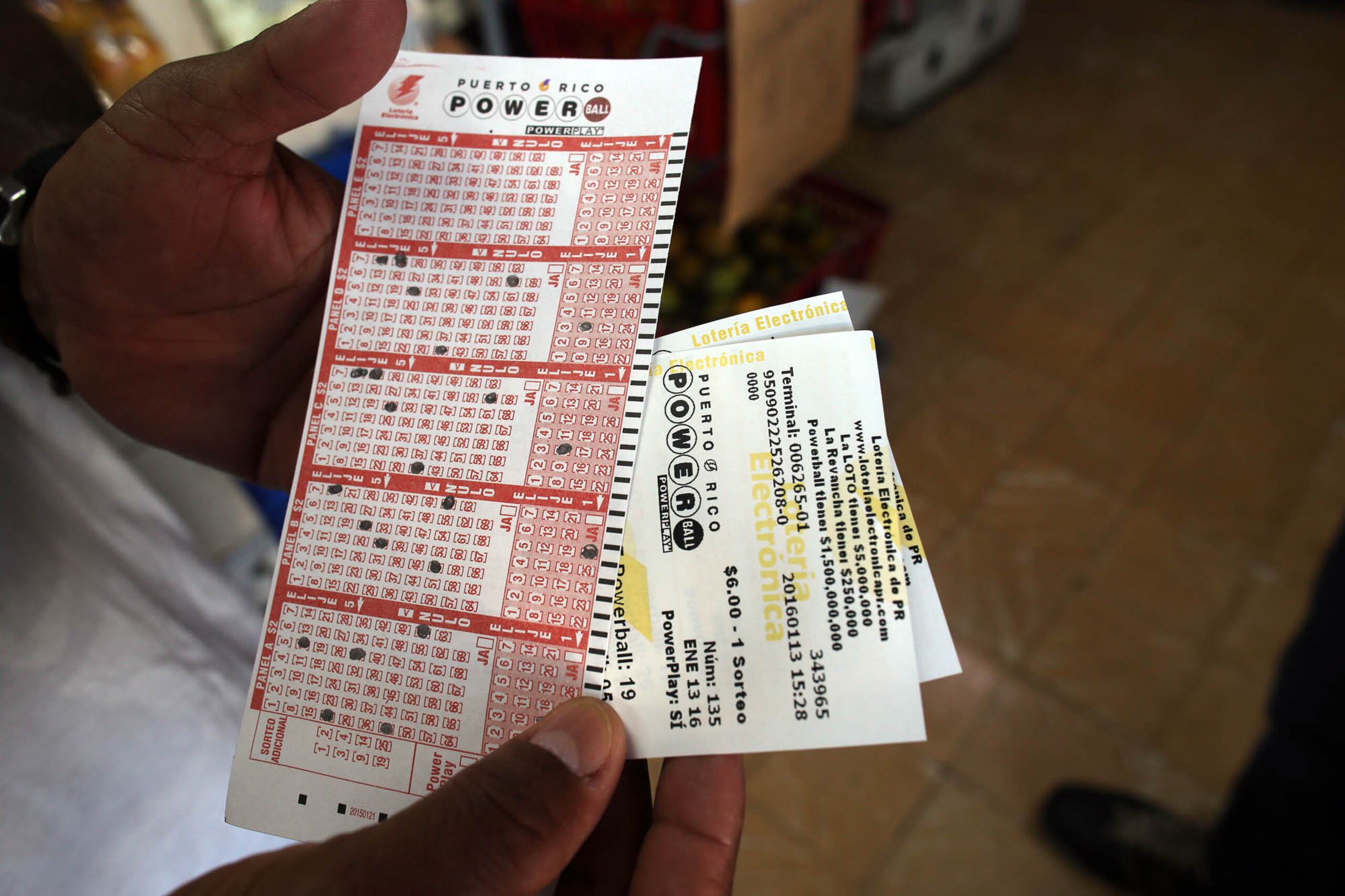El Powerball se juega en 45 estados, Washington D.C., Puerto Rico y las Islas Vírgenes estadounidenses.