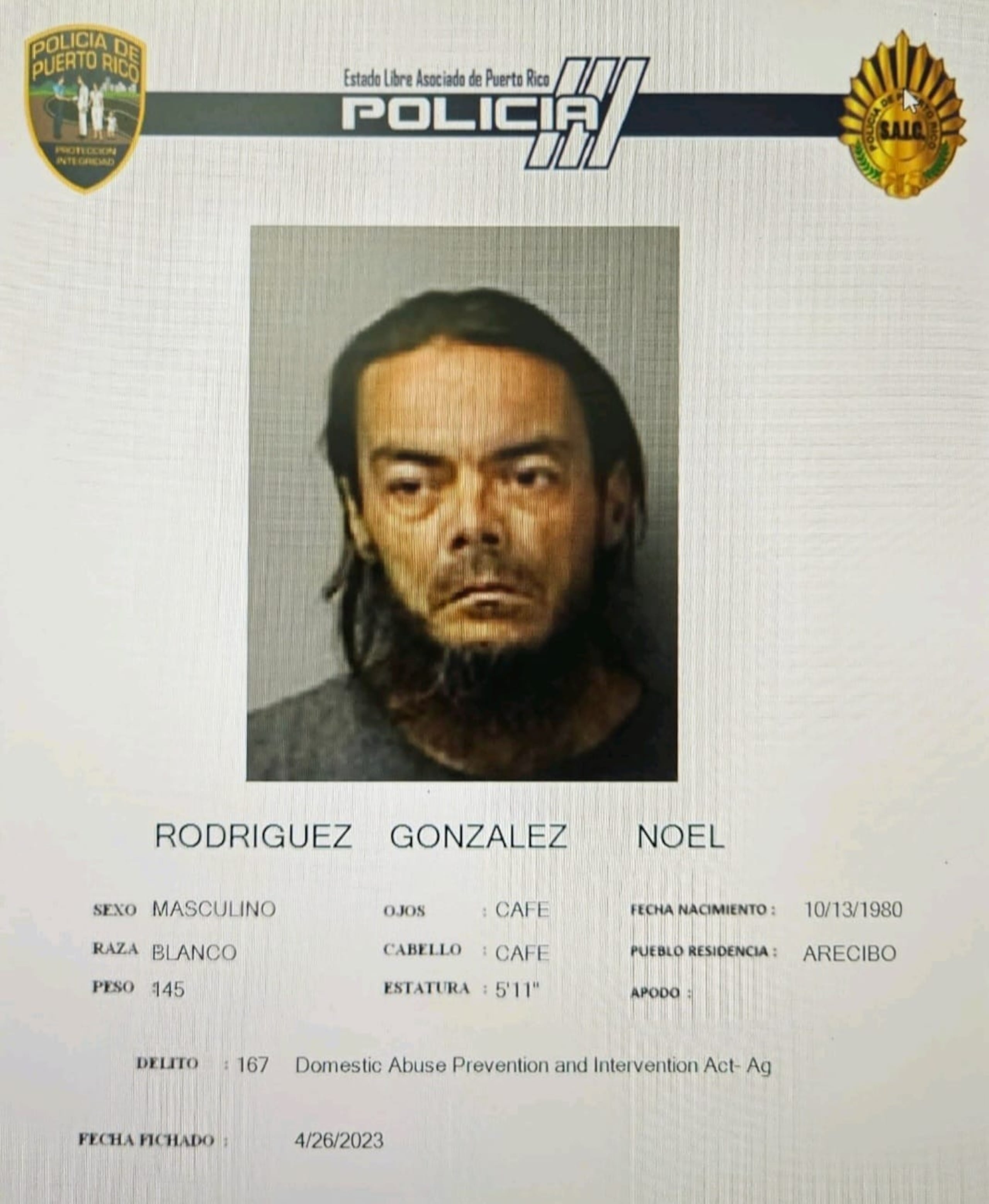 Noel Rodríguez González, alegó que iba manejando el automóvil cuando dispararon contra la pasajera a quien asesinaron en la urbanización Reparto Martell, en Arecibo.