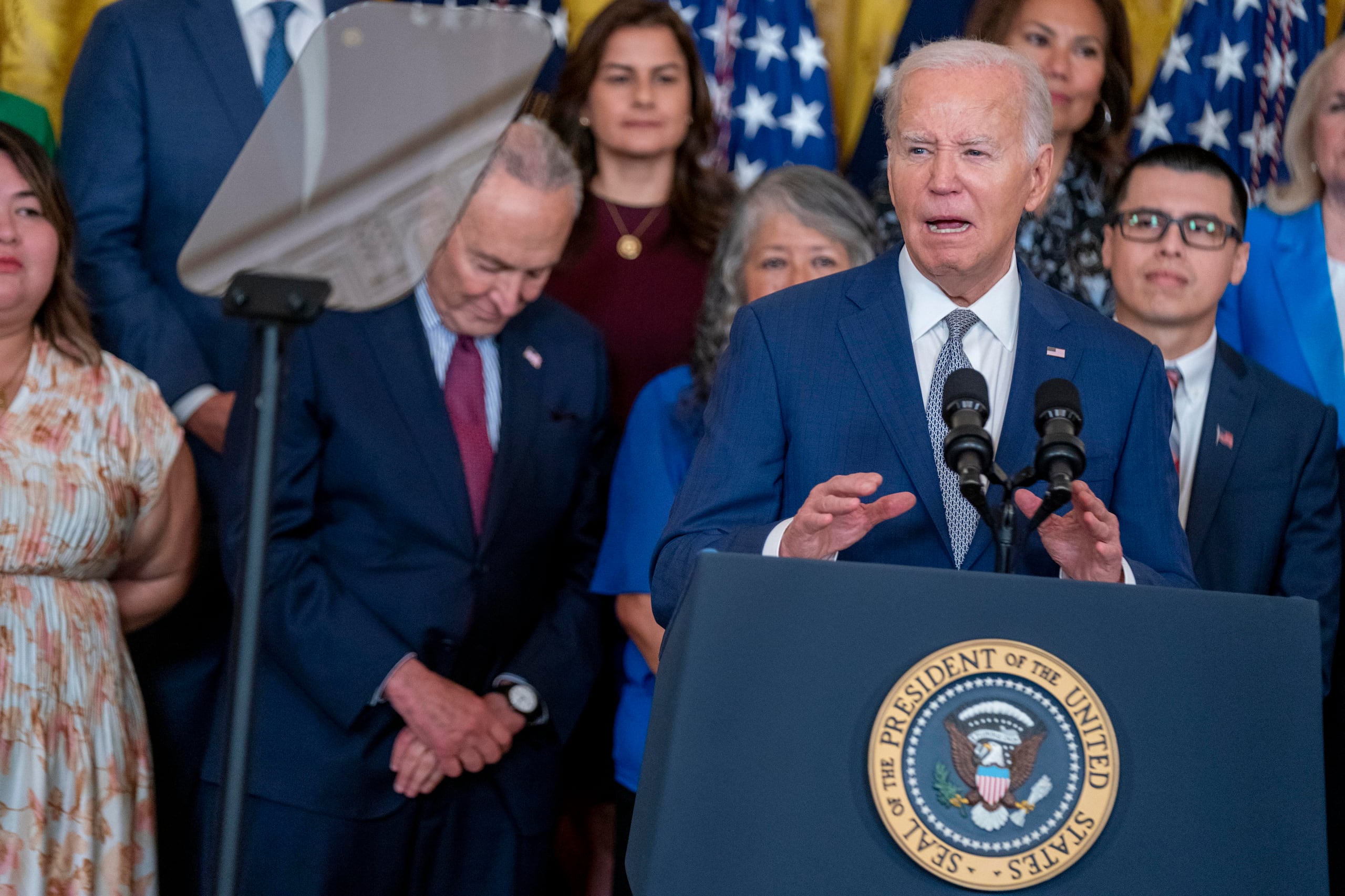 Trump acusó a Biden de querer ser "el presidente de los inmigrantes ilegales".