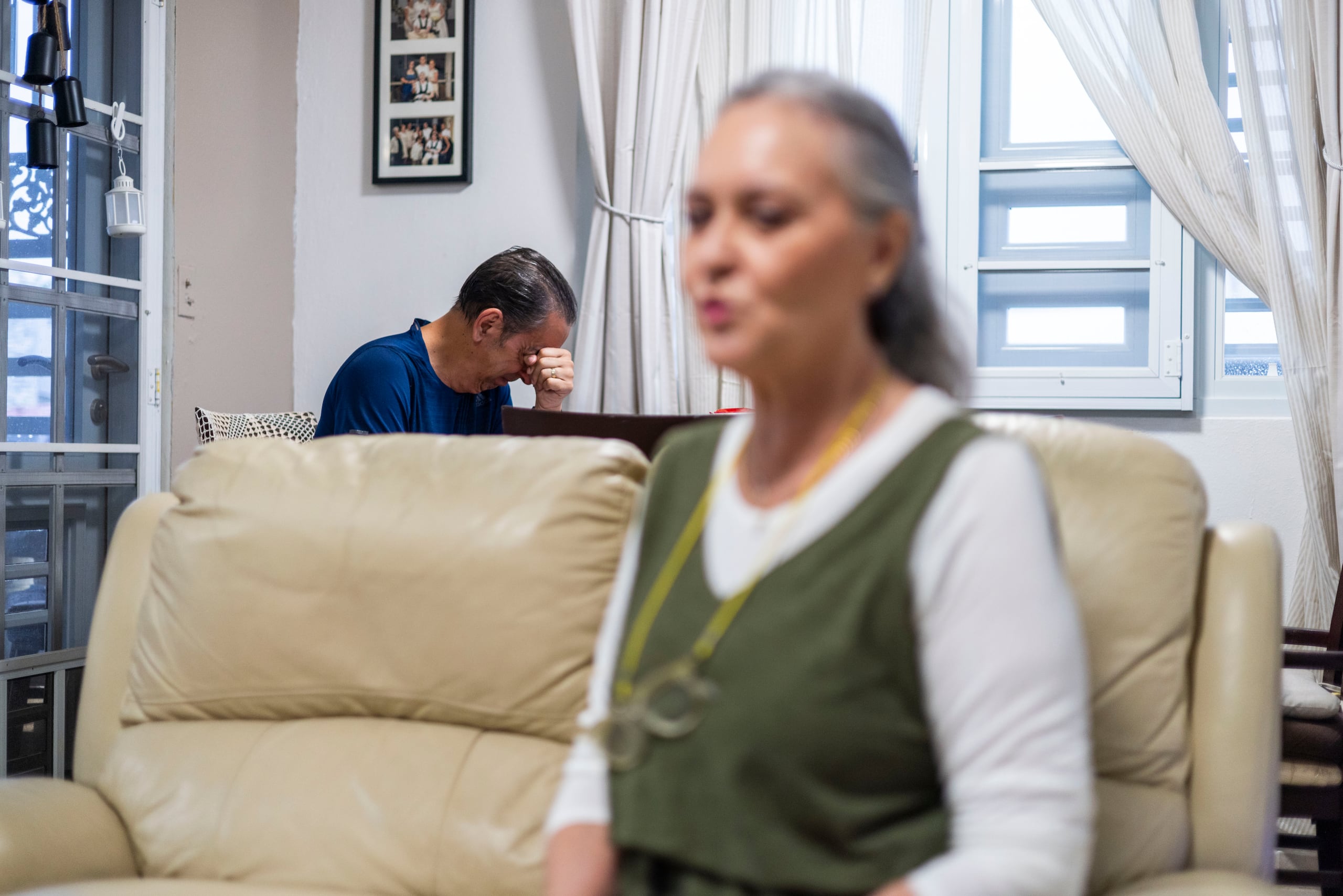 El esposo, Erick Martínez, está en etapa de remisión de cáncer de lengua, cuello y garganta.