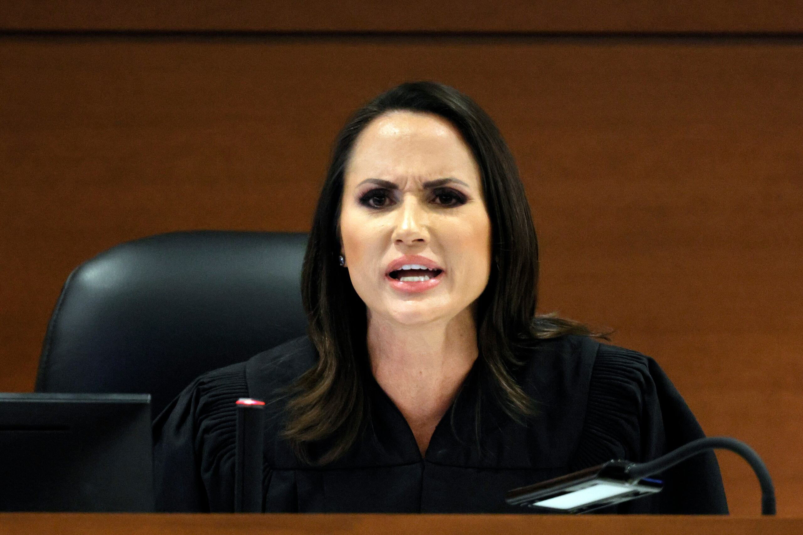 Imagen de archivo de la jueza estatal Elizabeth Scherer. EFE/Amy Beth Bennett POOL