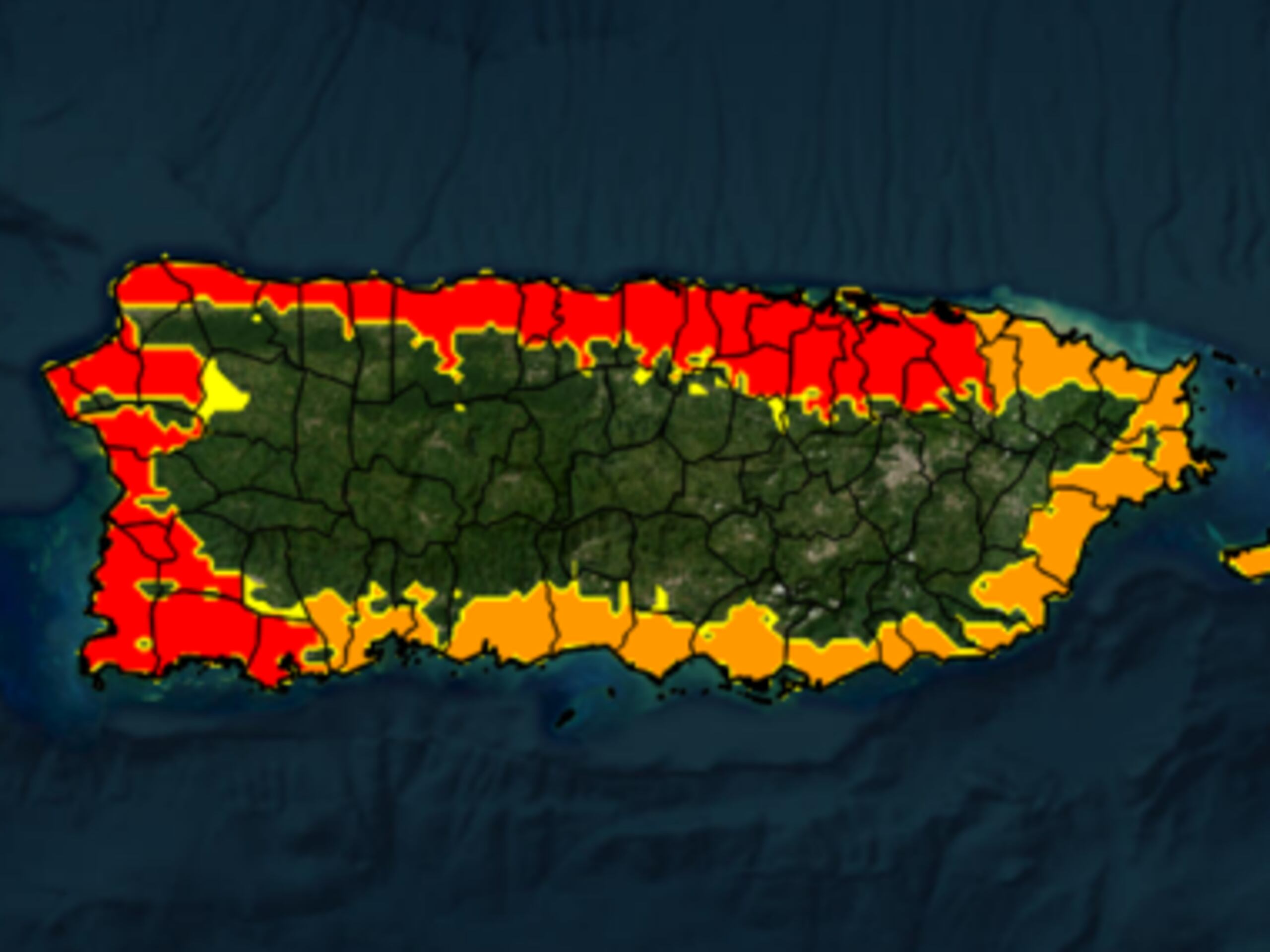 El SNM emitió tanto un aviso como una advertencia de calor para todos los municipios costeros, al igual que para las islas municipio.