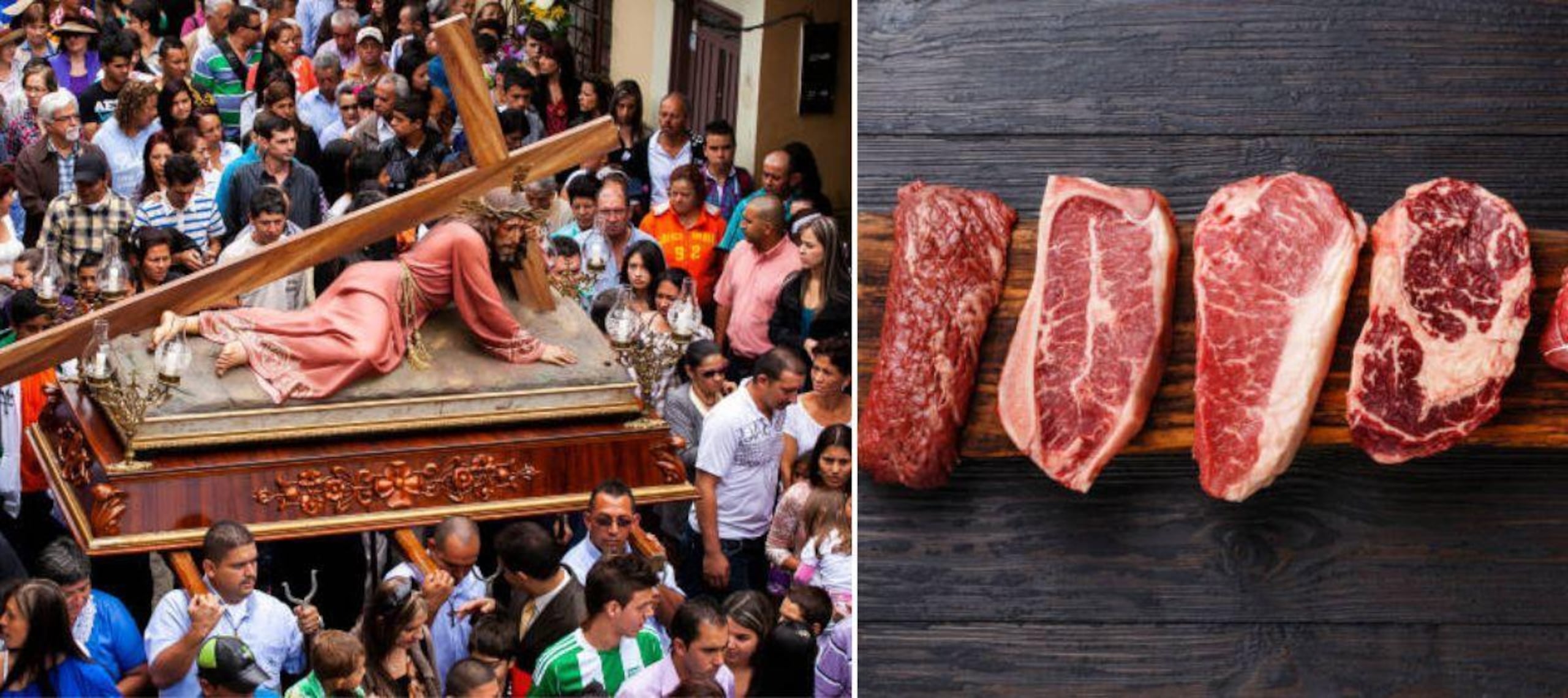 Ese día muchos feligreses optan por otros alimentos.