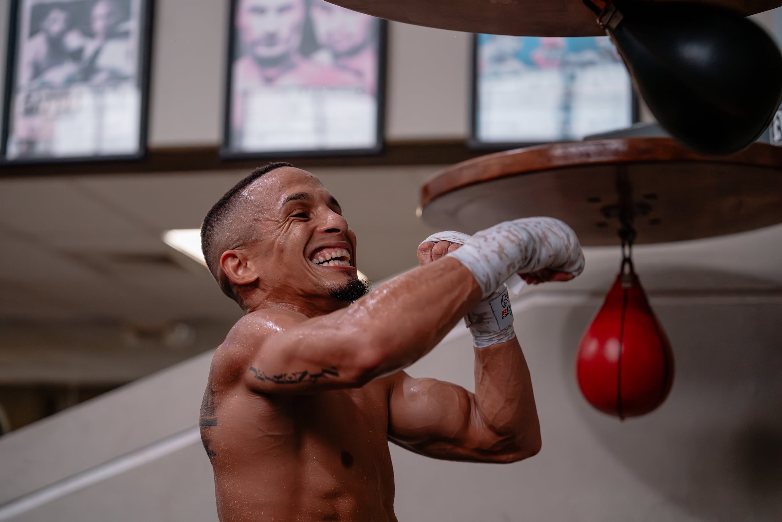 El campeón boricua René "Chulo" Santiago.