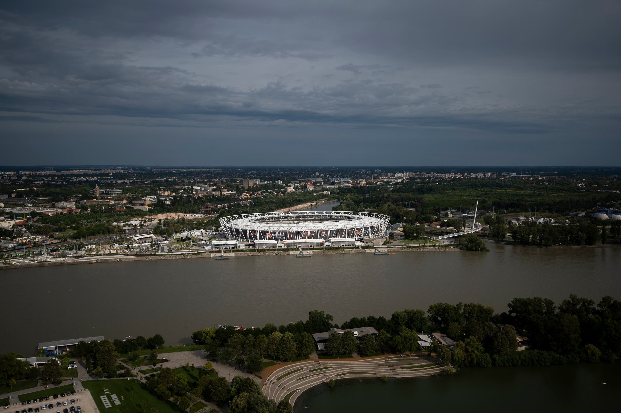 Este es el estadio en donde se celebrará desde el sábado el Mundial de atletismo Budapest 2023.