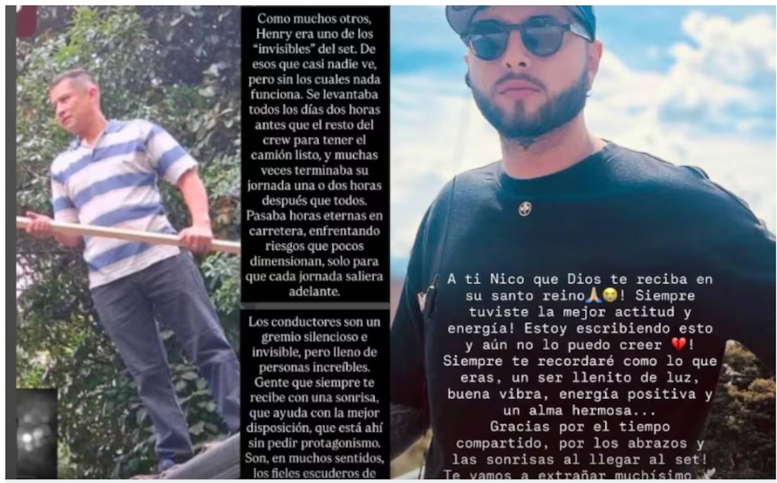 Carmen Villalobos dedica mensaje a dos miembros del staff que perdieron la vida durante las grabaciones de "Sin senos sí hay paraíso"
