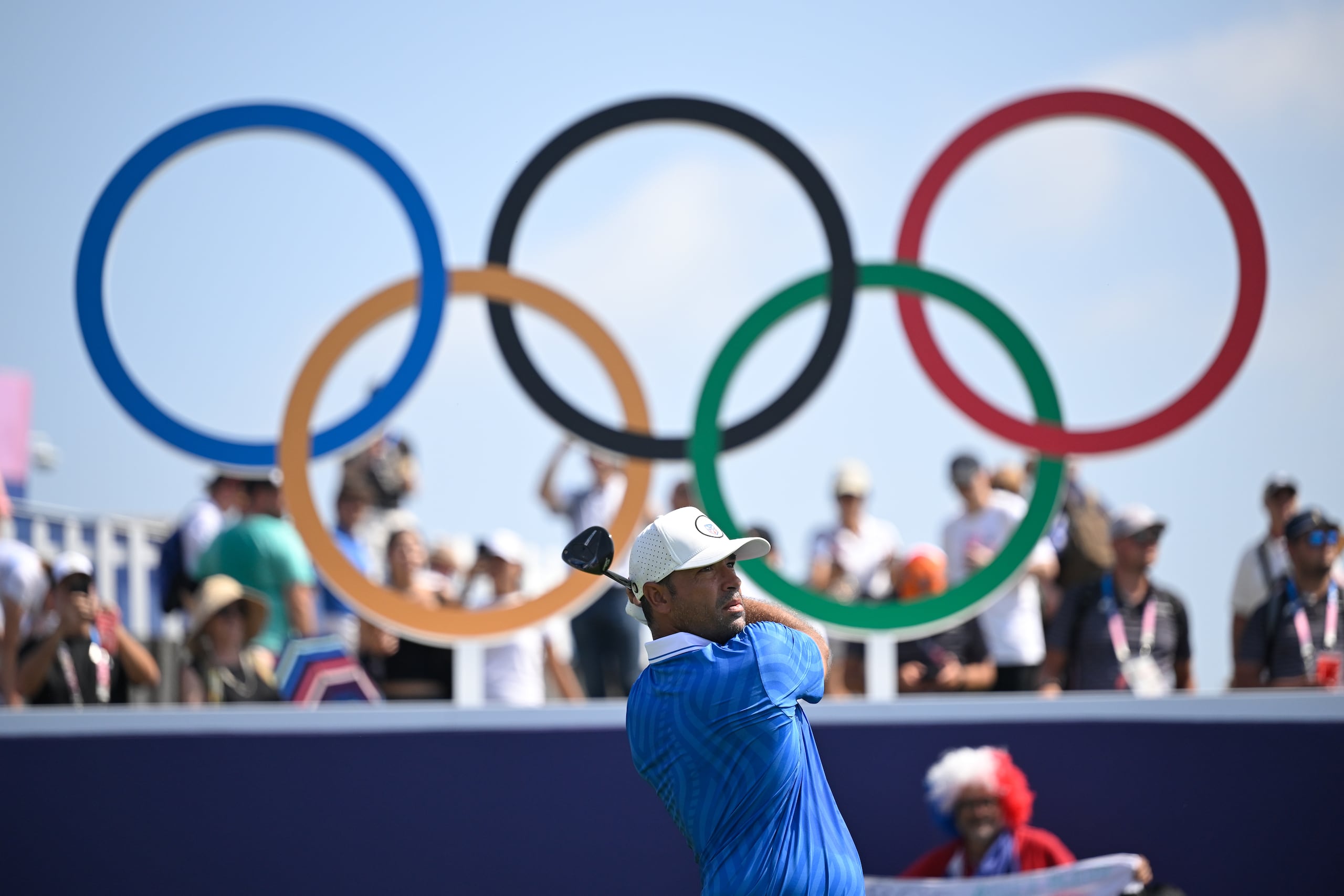 Rafael Campos completó la primera jornada del torneo de golf olímpico en el puesto 49.